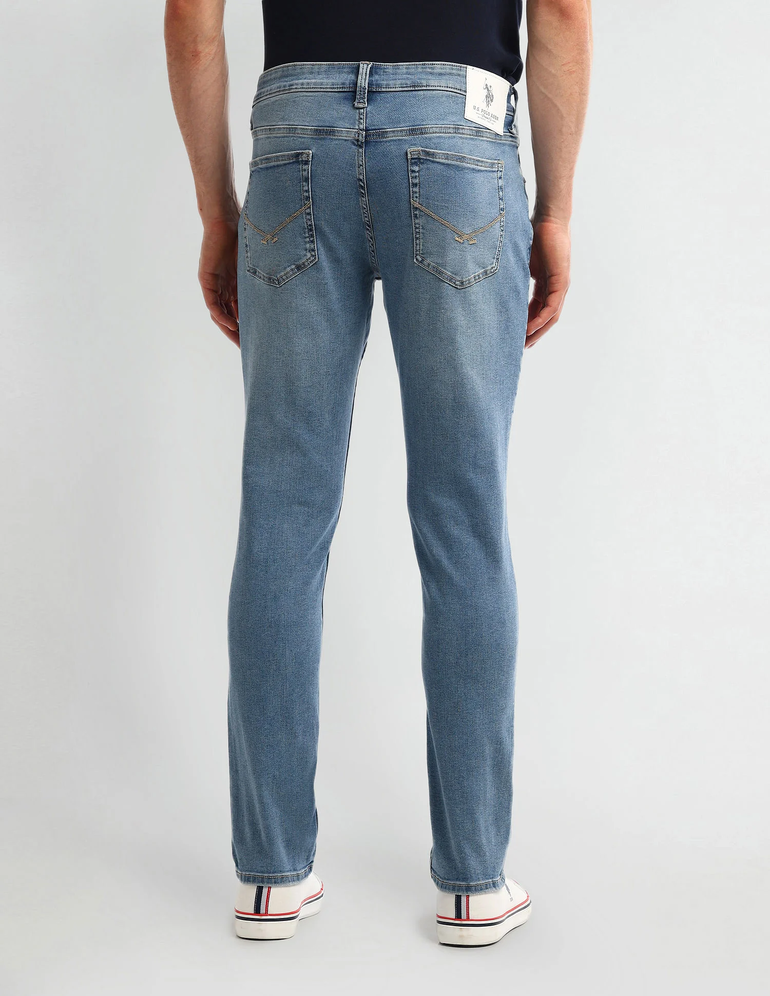 Brandon Slim Tapered Blue Jeans - Image 5