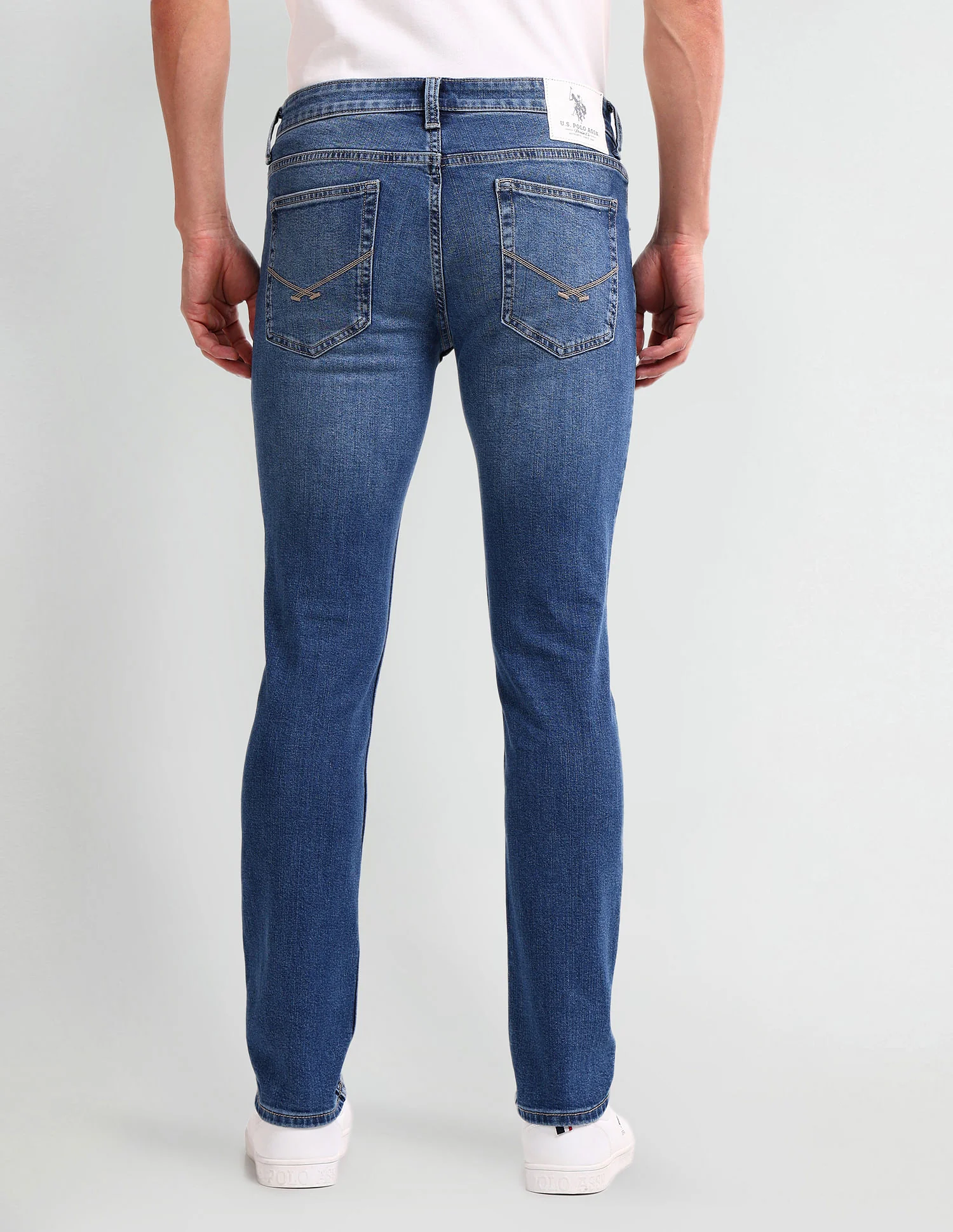 Brandon Slim Tapered Blue Jeans - Image 5