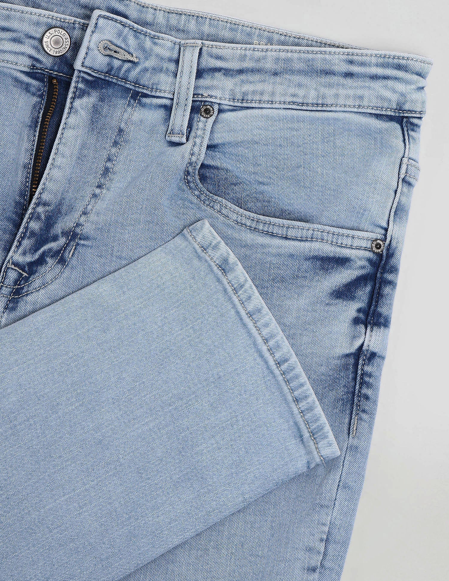 Brandon Slim Tapered Blue Jeans - Image 2
