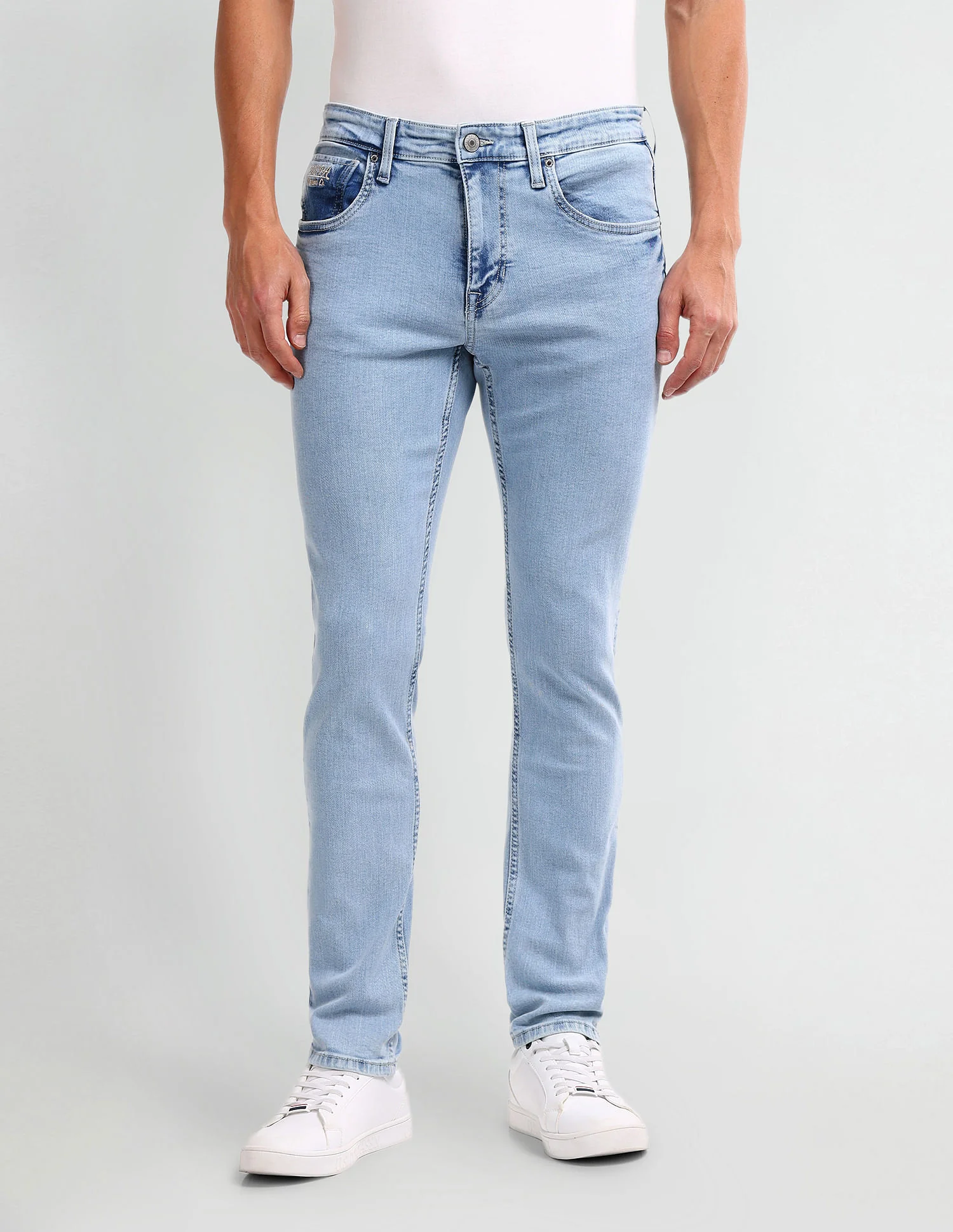 Brandon Slim Tapered Blue Jeans - Image 6