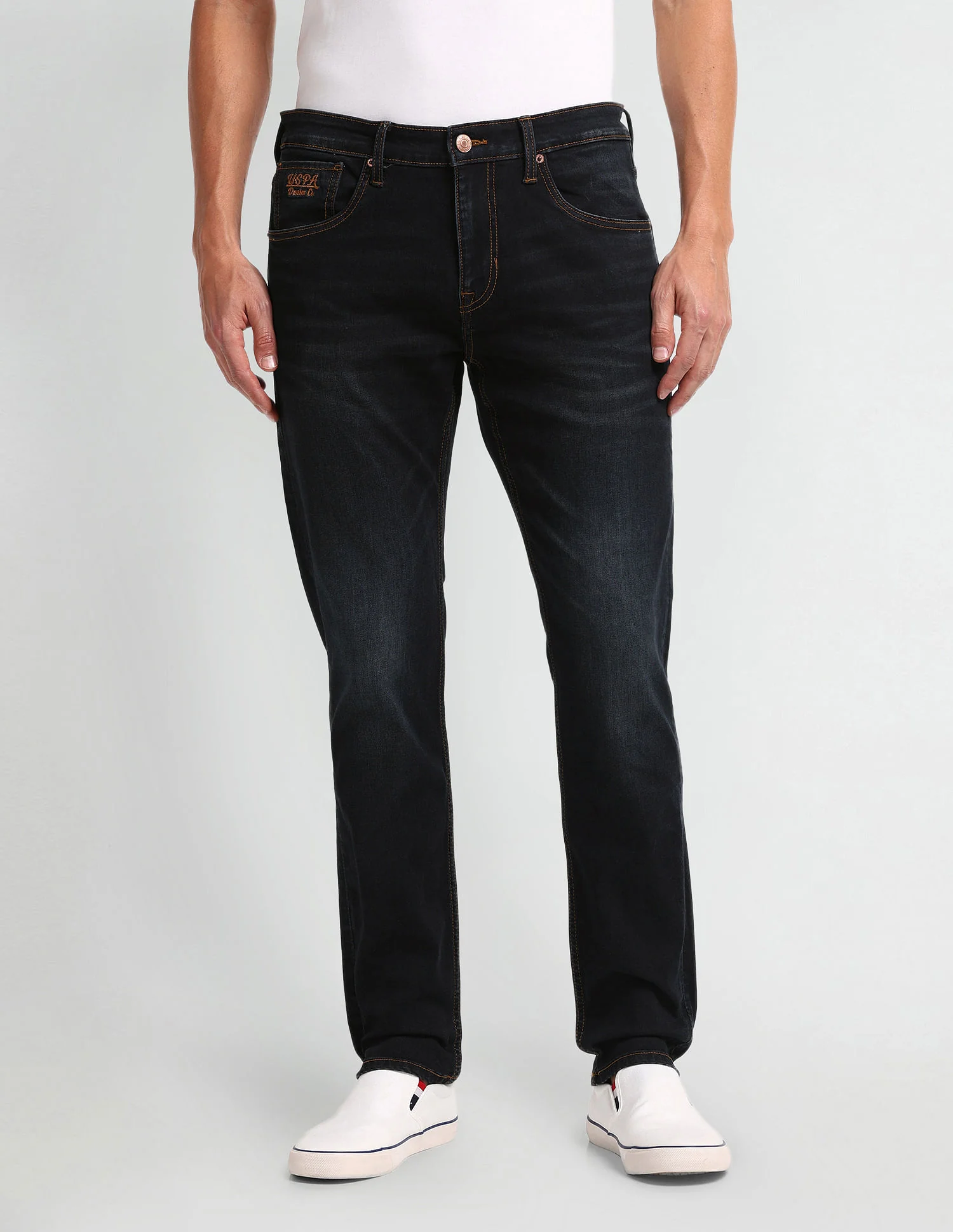 Brandon Slim Tapered Blue Jeans - Image 6