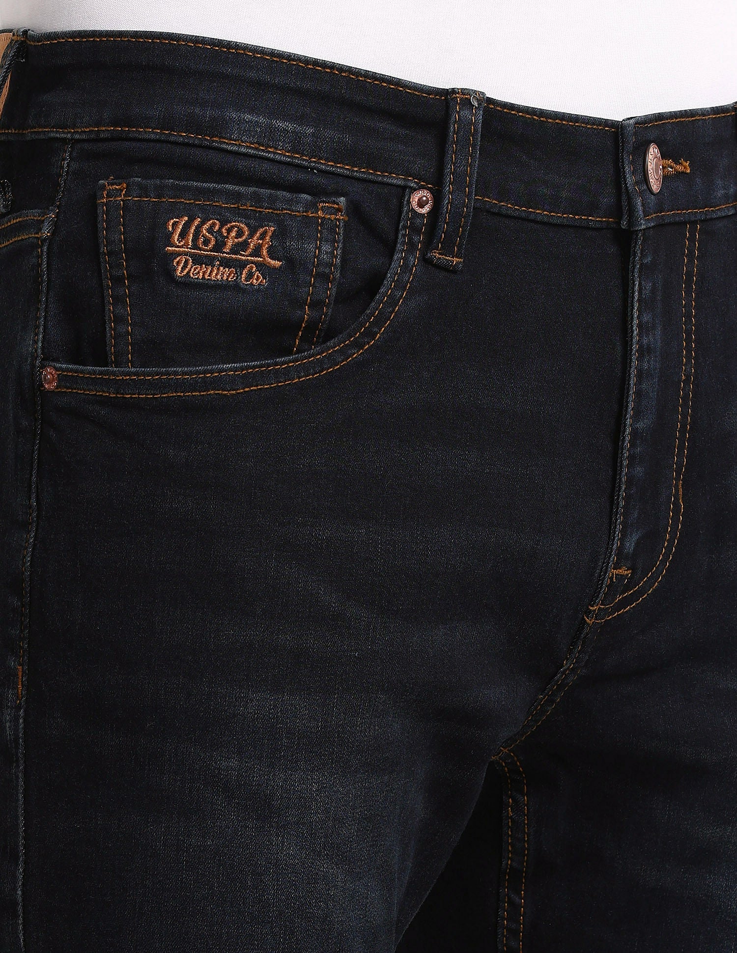 Brandon Slim Tapered Blue Jeans - Image 7