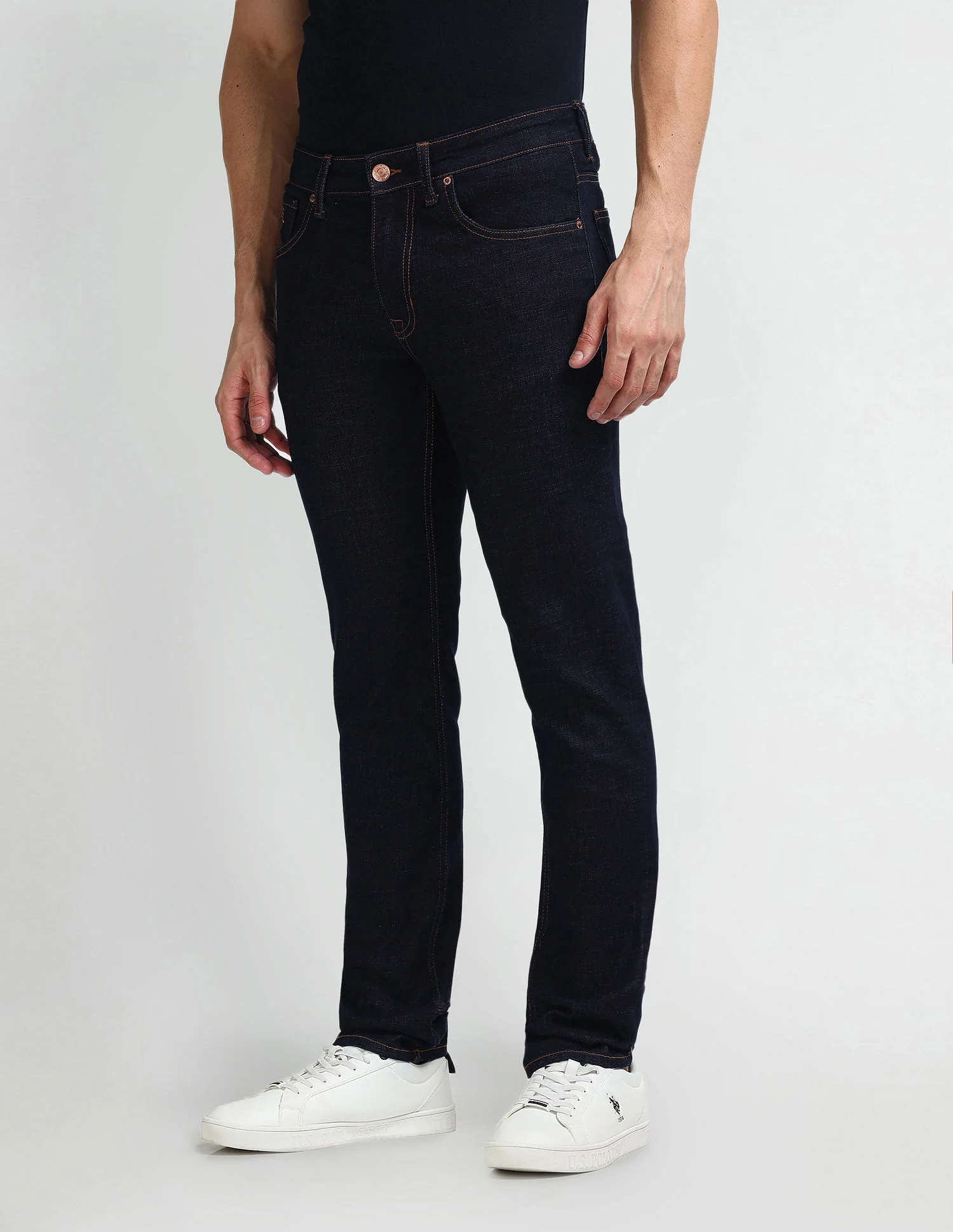 Brandon Slim Tapered Blue Jeans - Image 4