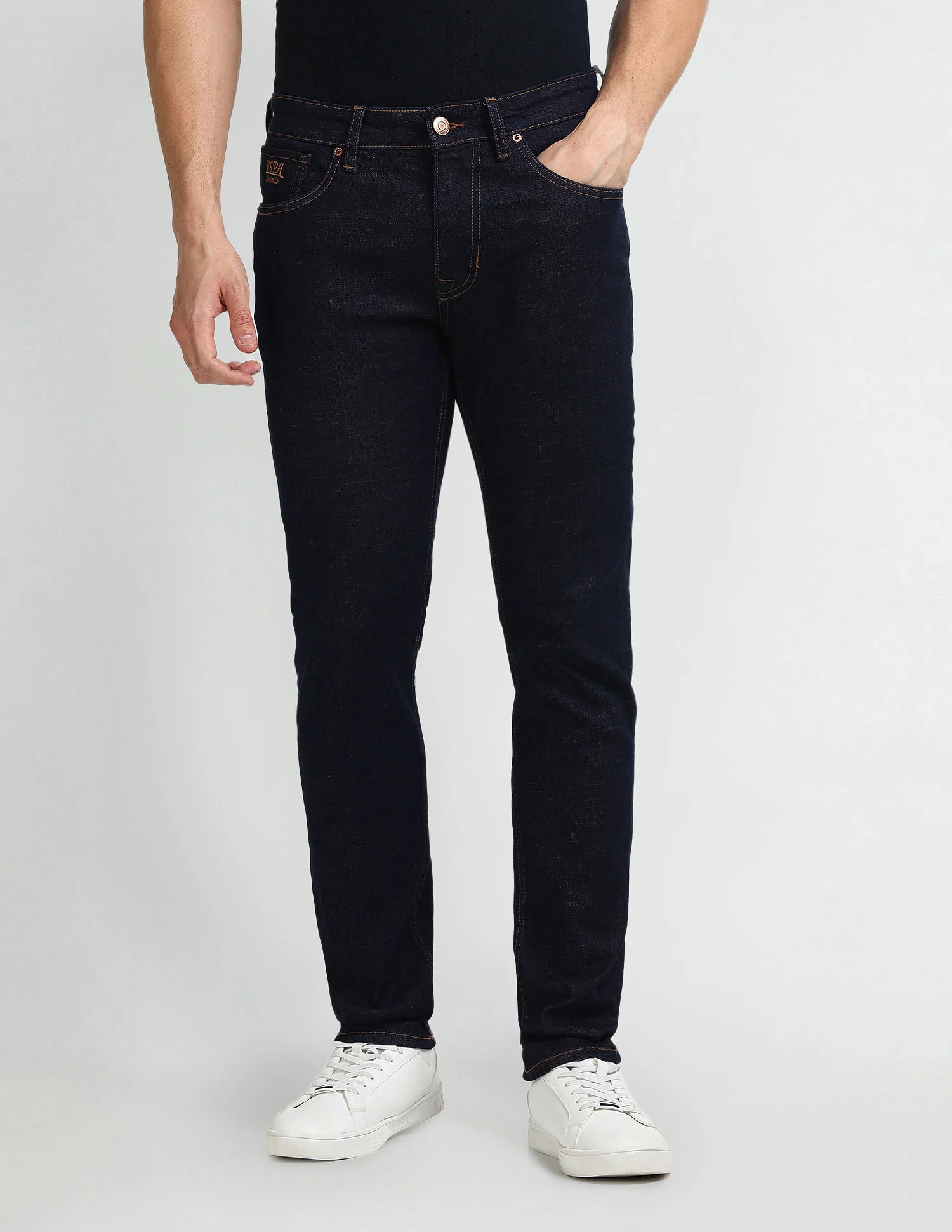 Brandon Slim Tapered Blue Jeans - Image 6