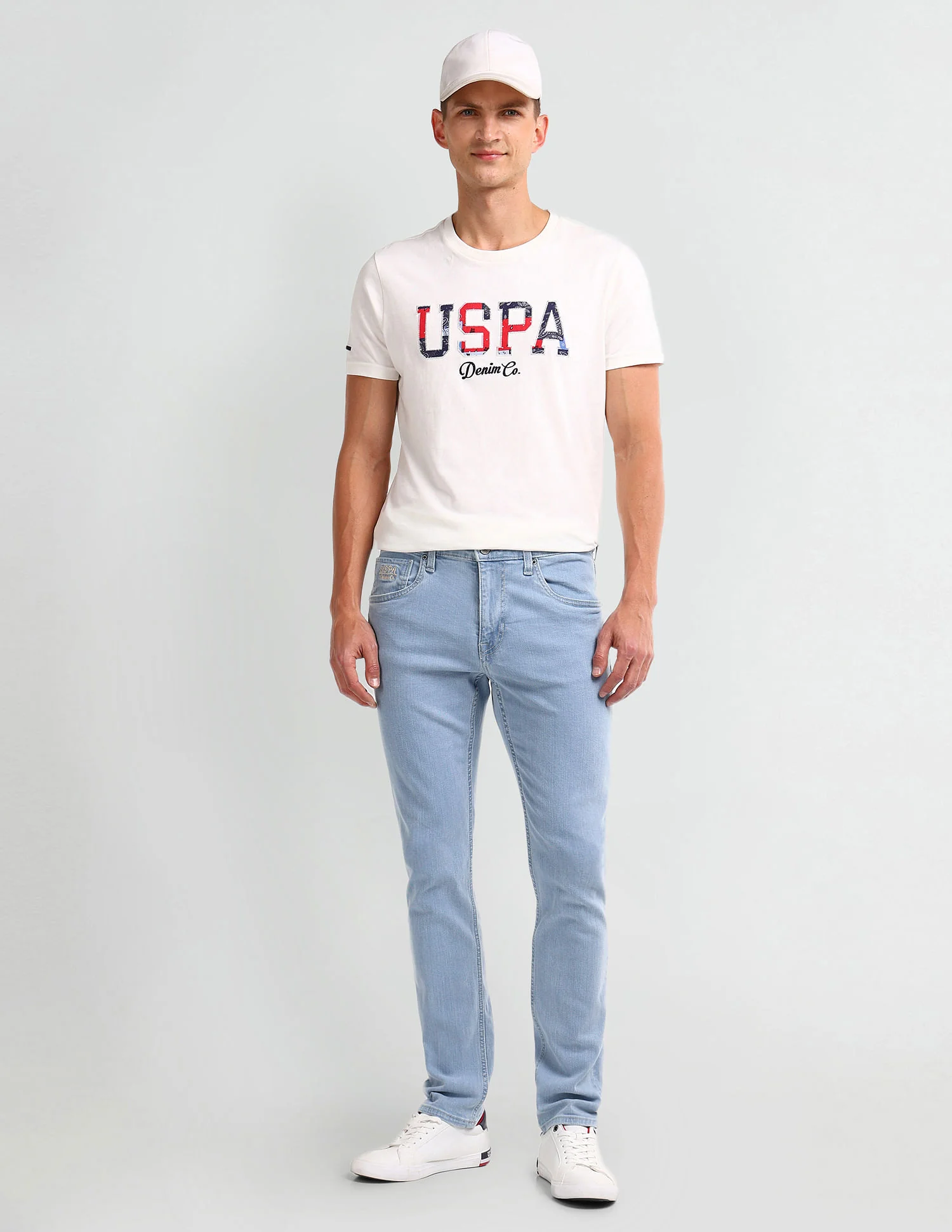 Brandon Slim Tapered Blue Jeans - Image 3