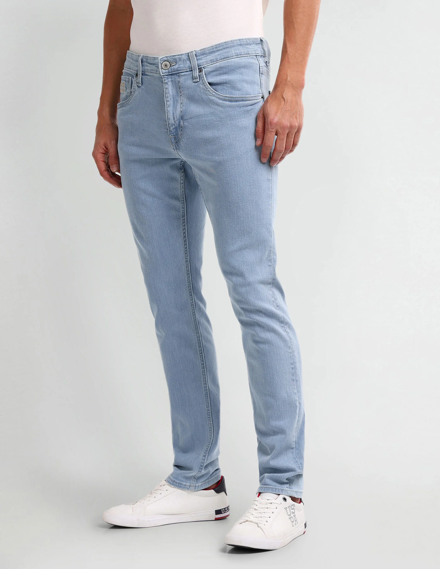 Brandon Slim Tapered Blue Jeans - Image 4