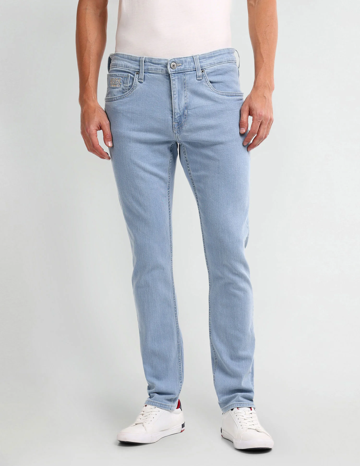 Brandon Slim Tapered Blue Jeans - Image 6