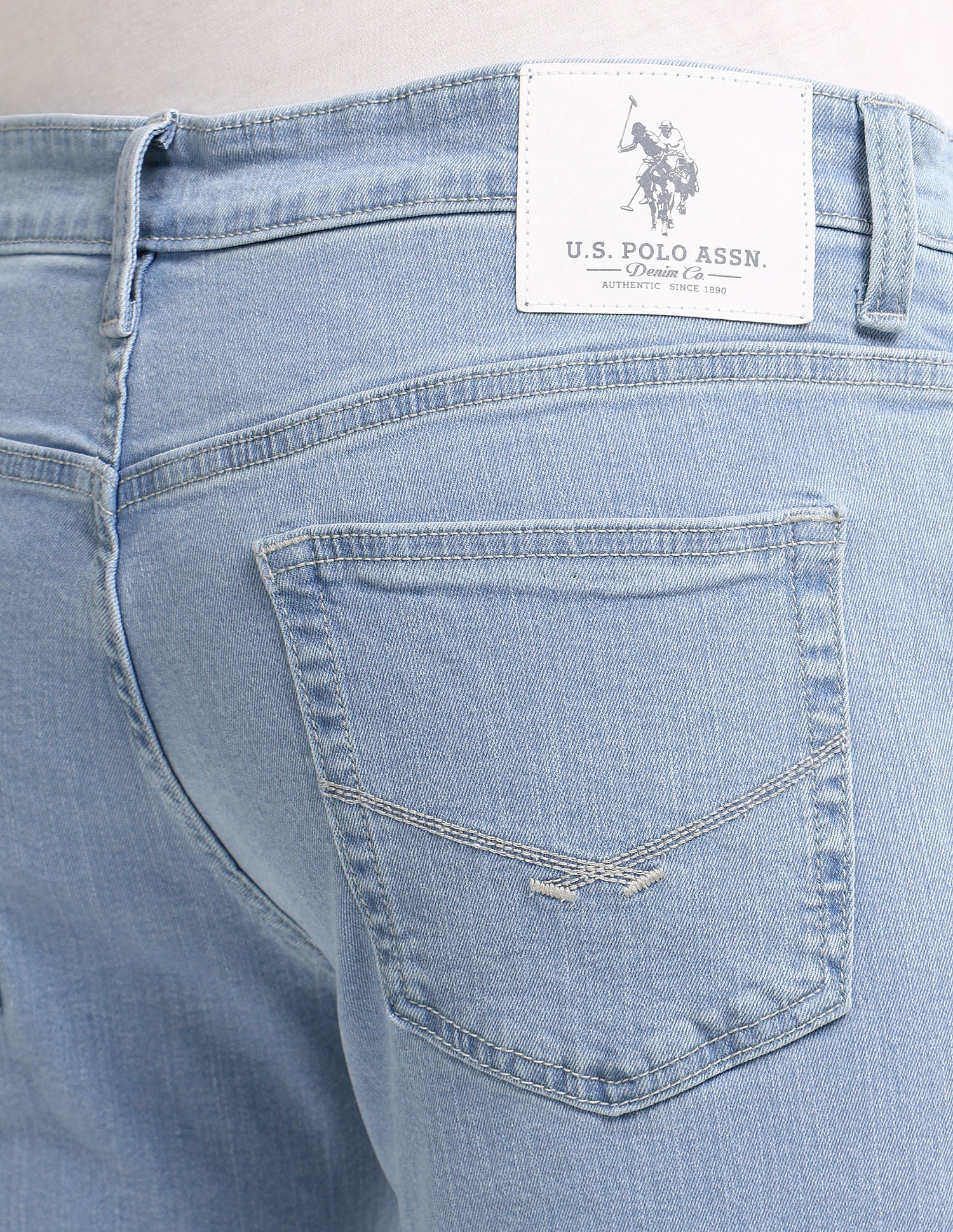 Brandon Slim Tapered Blue Jeans - Image 7