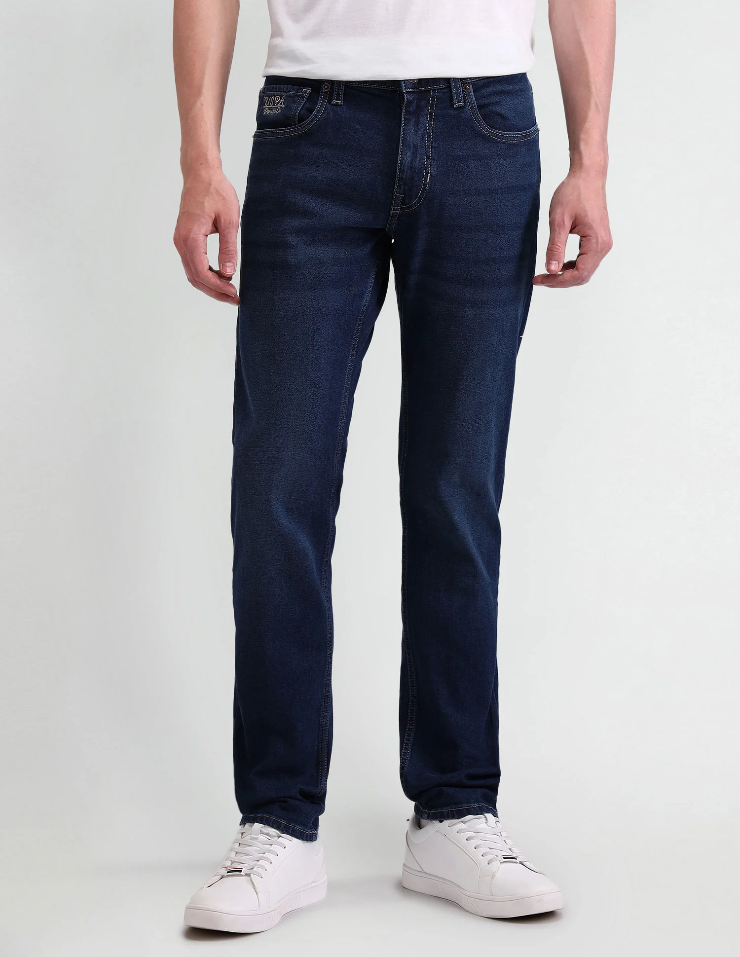 Brandon Slim Tapered Blue Jeans