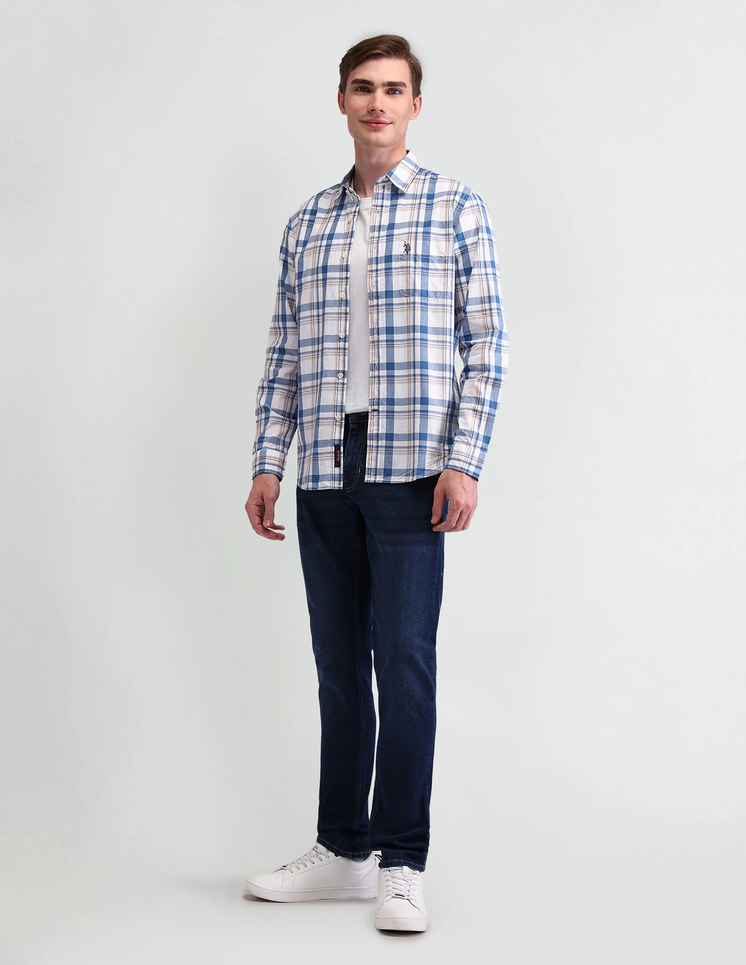 Brandon Slim Tapered Blue Jeans - Image 3
