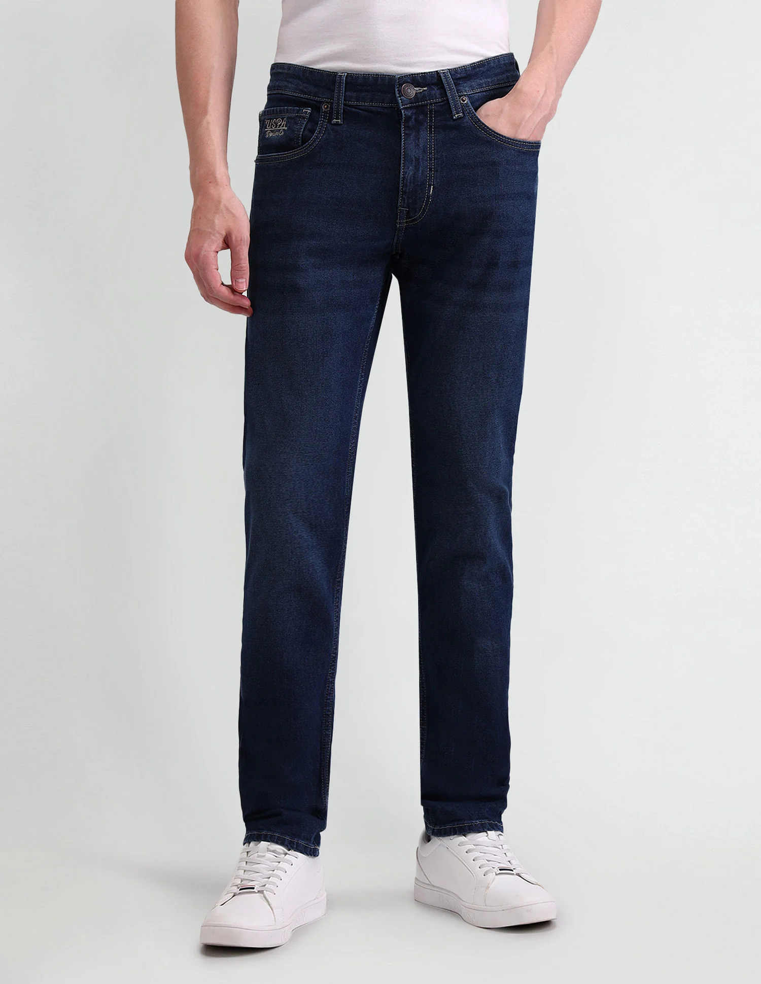Brandon Slim Tapered Blue Jeans - Image 6