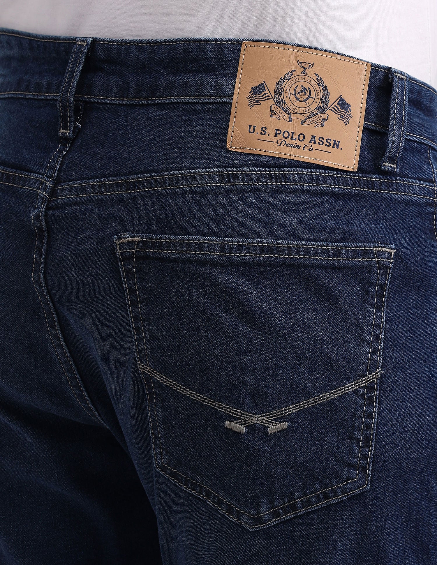 Brandon Slim Tapered Blue Jeans - Image 7