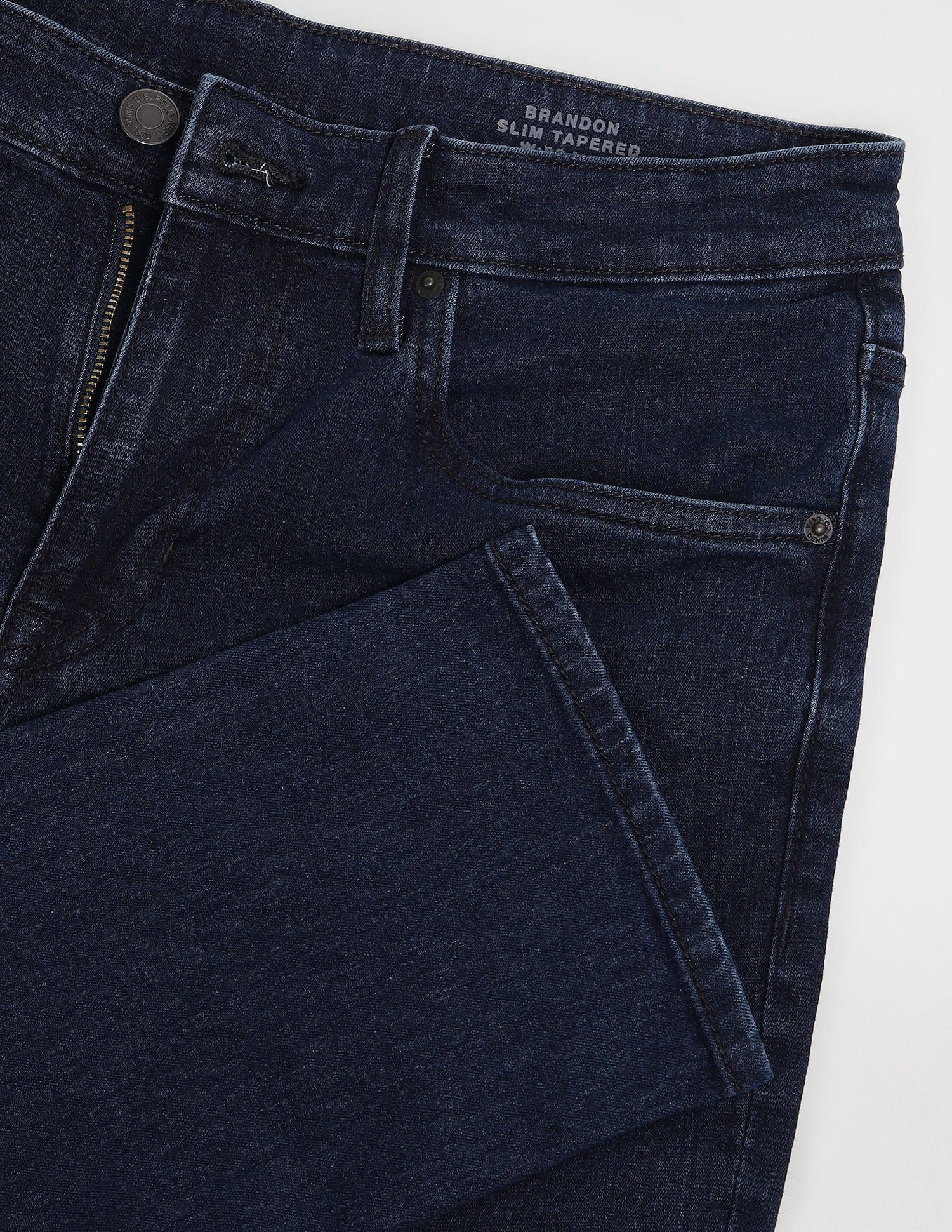 Brandon Slim Tapered Blue Jeans - Image 2