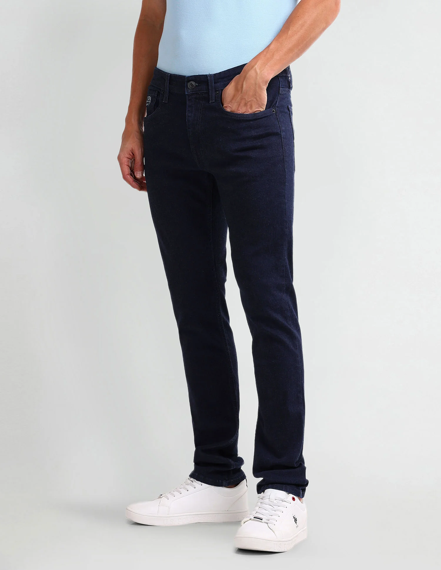 Brandon Slim Tapered Blue Jeans - Image 4