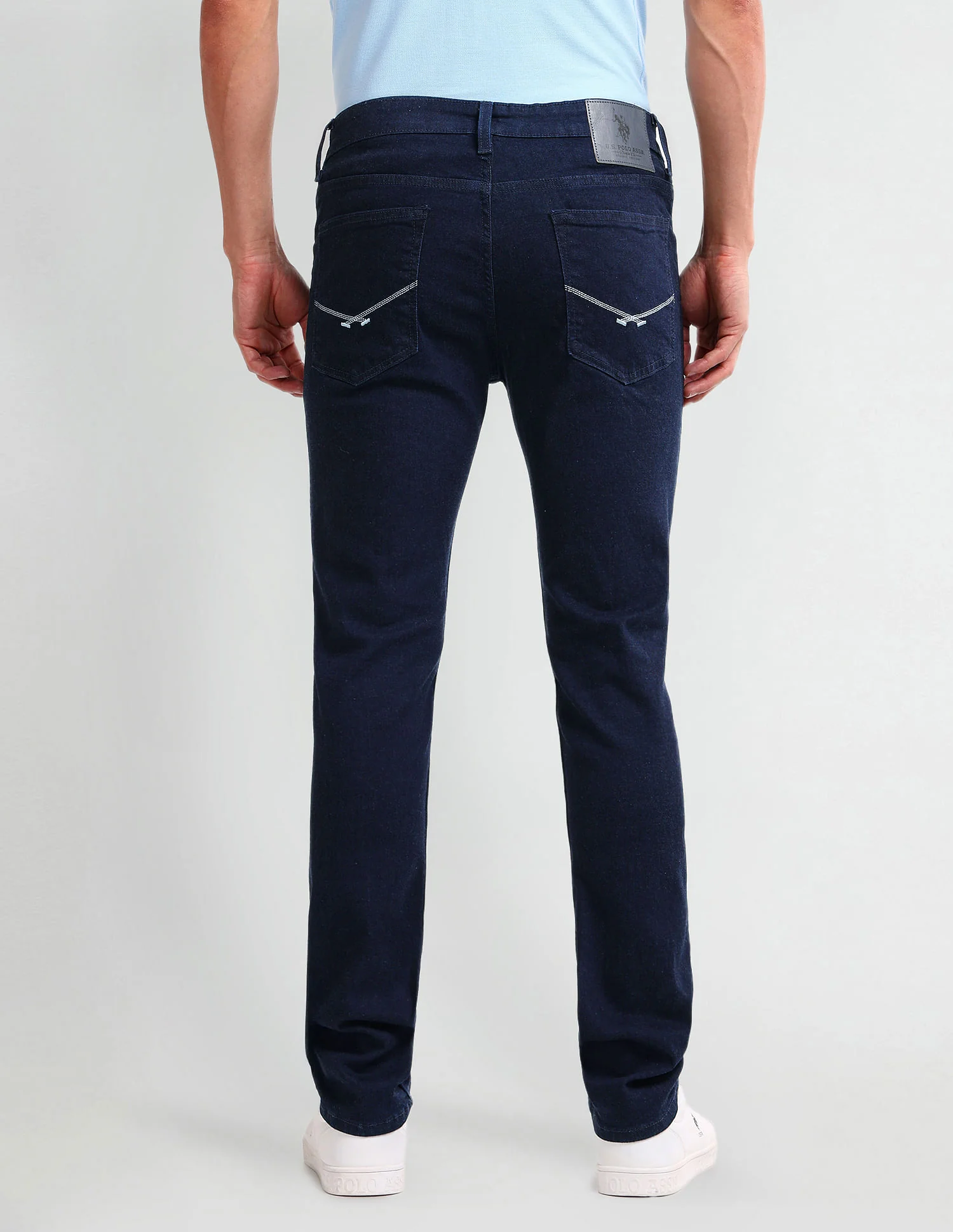 Brandon Slim Tapered Blue Jeans - Image 5