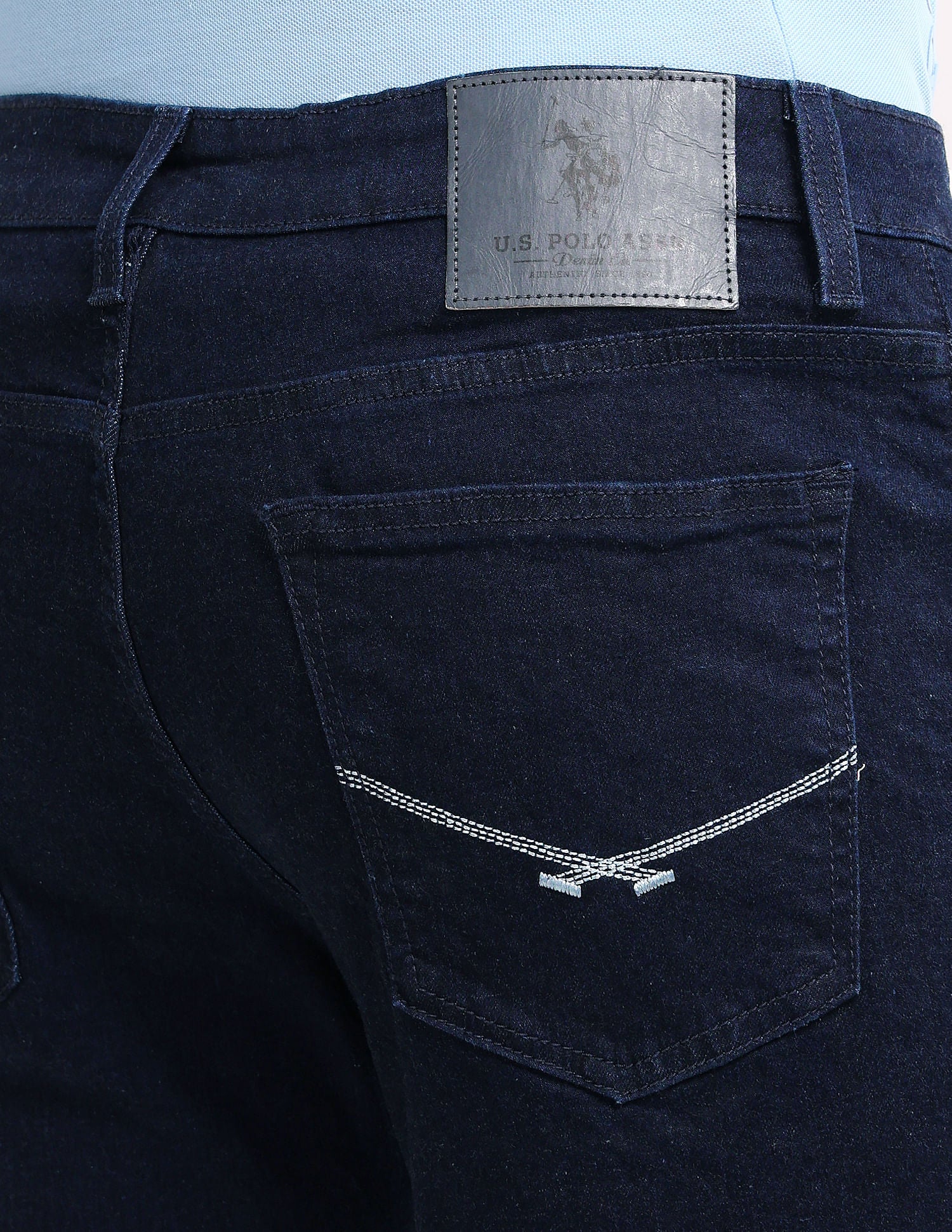 Brandon Slim Tapered Blue Jeans - Image 7
