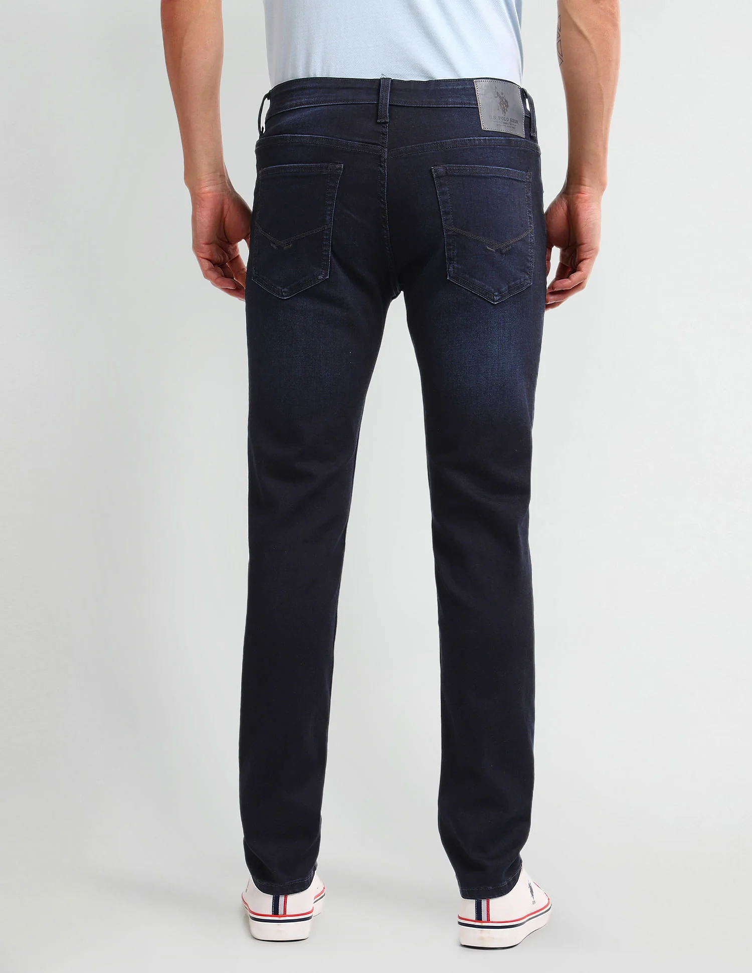 Brandon Slim Tapered Blue Jeans - Image 5