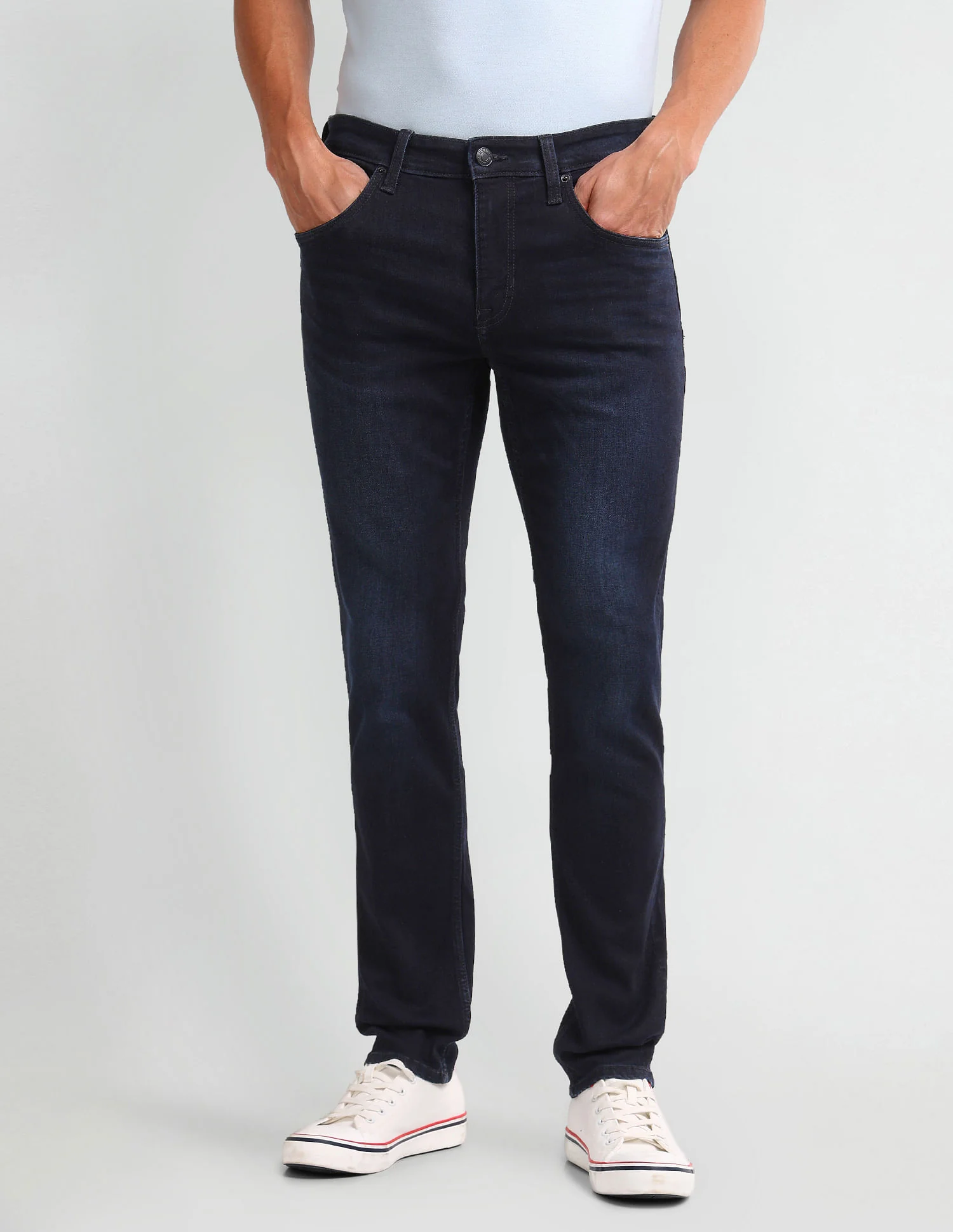 Brandon Slim Tapered Blue Jeans - Image 6