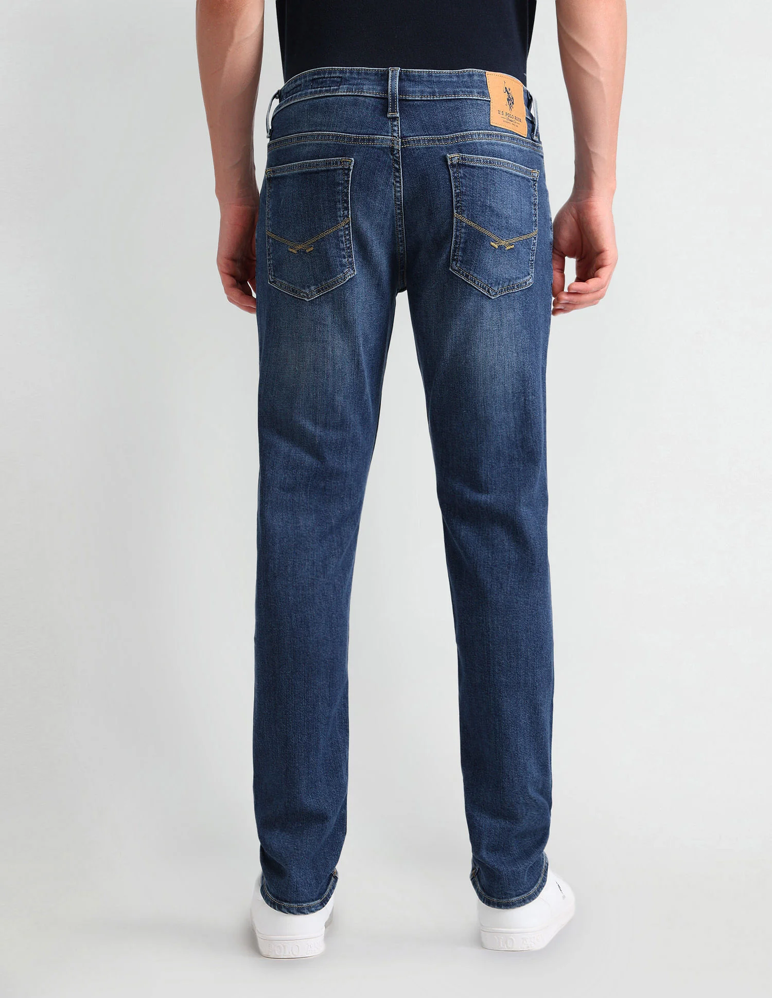 Brandon Slim Tapered Blue Jeans - Image 5