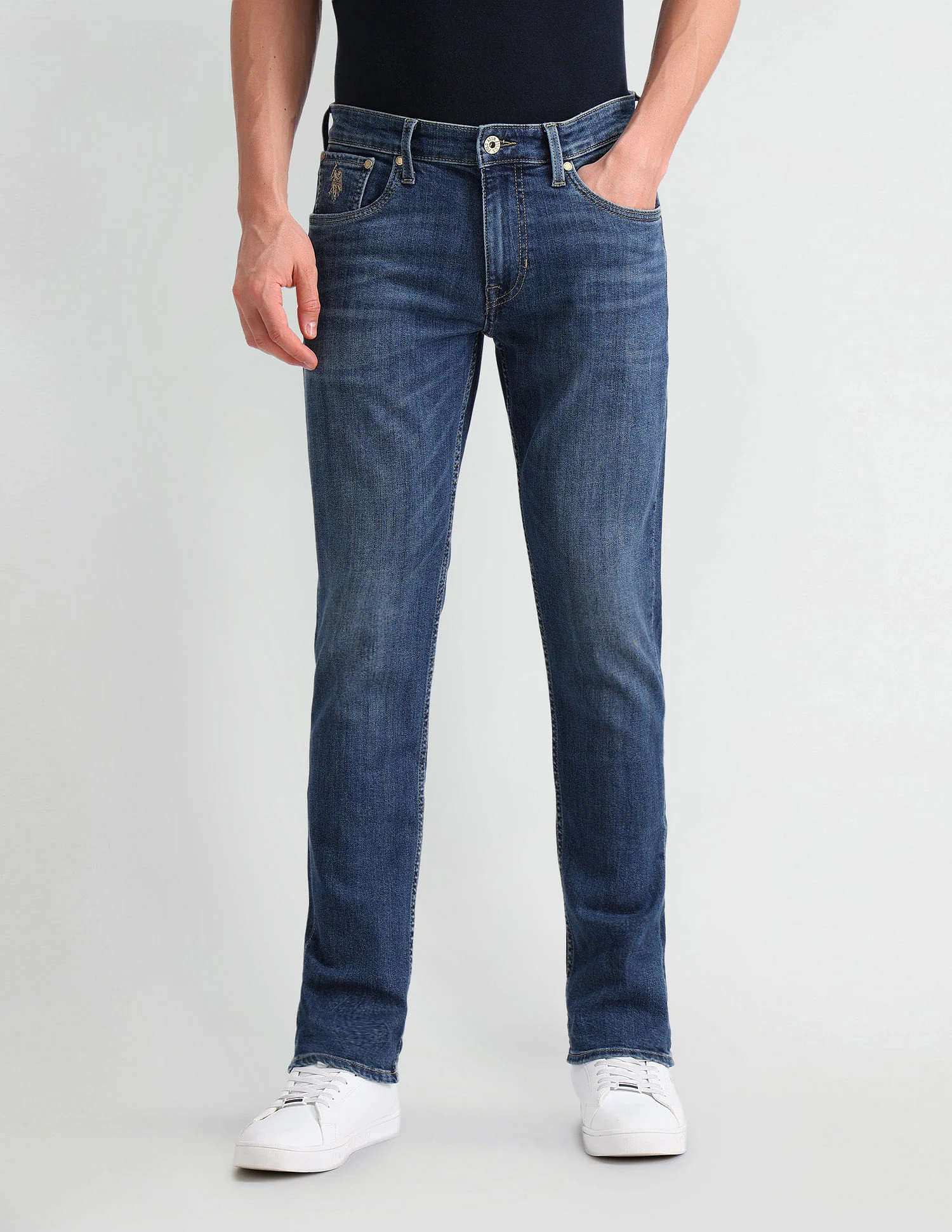 Brandon Slim Tapered Blue Jeans - Image 6