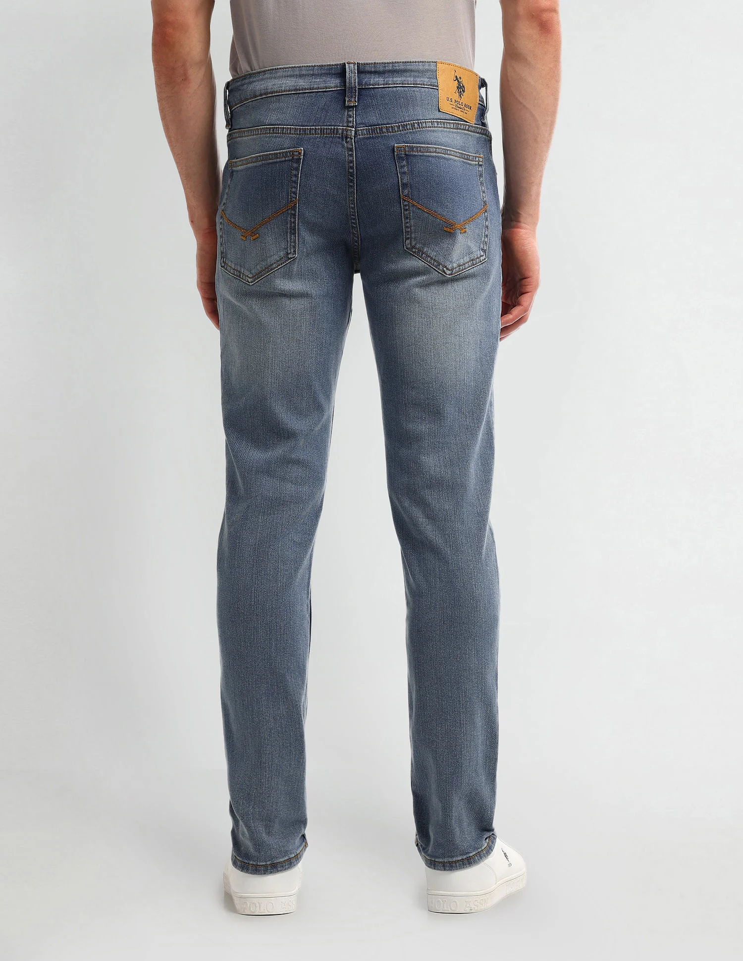 Brandon Slim Tapered Blue Jeans - Image 5