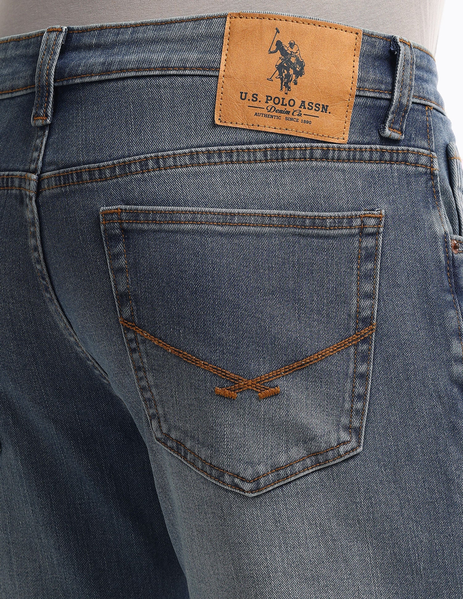 Brandon Slim Tapered Blue Jeans - Image 7