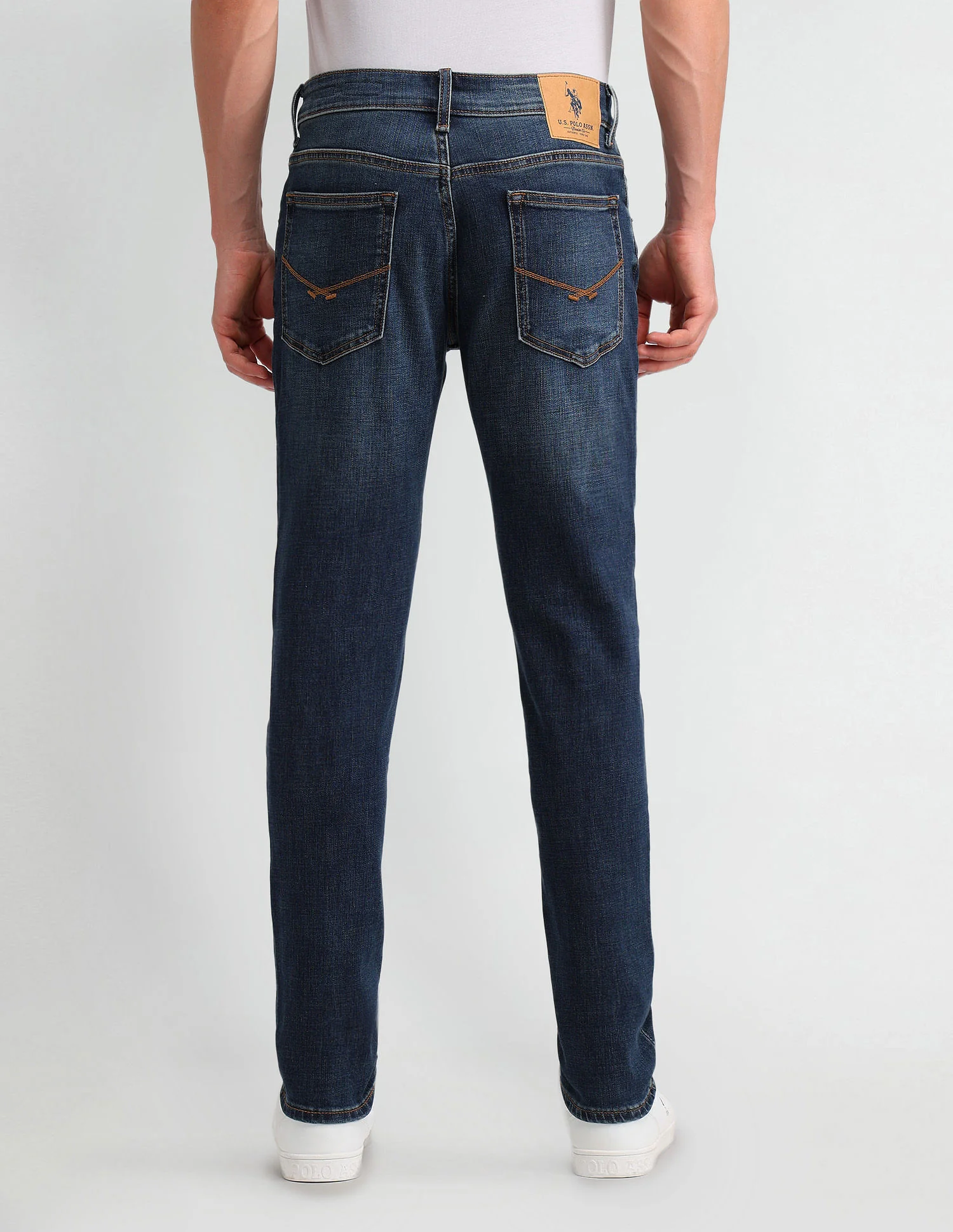 Brandon Slim Tapered Blue Jeans - Image 5