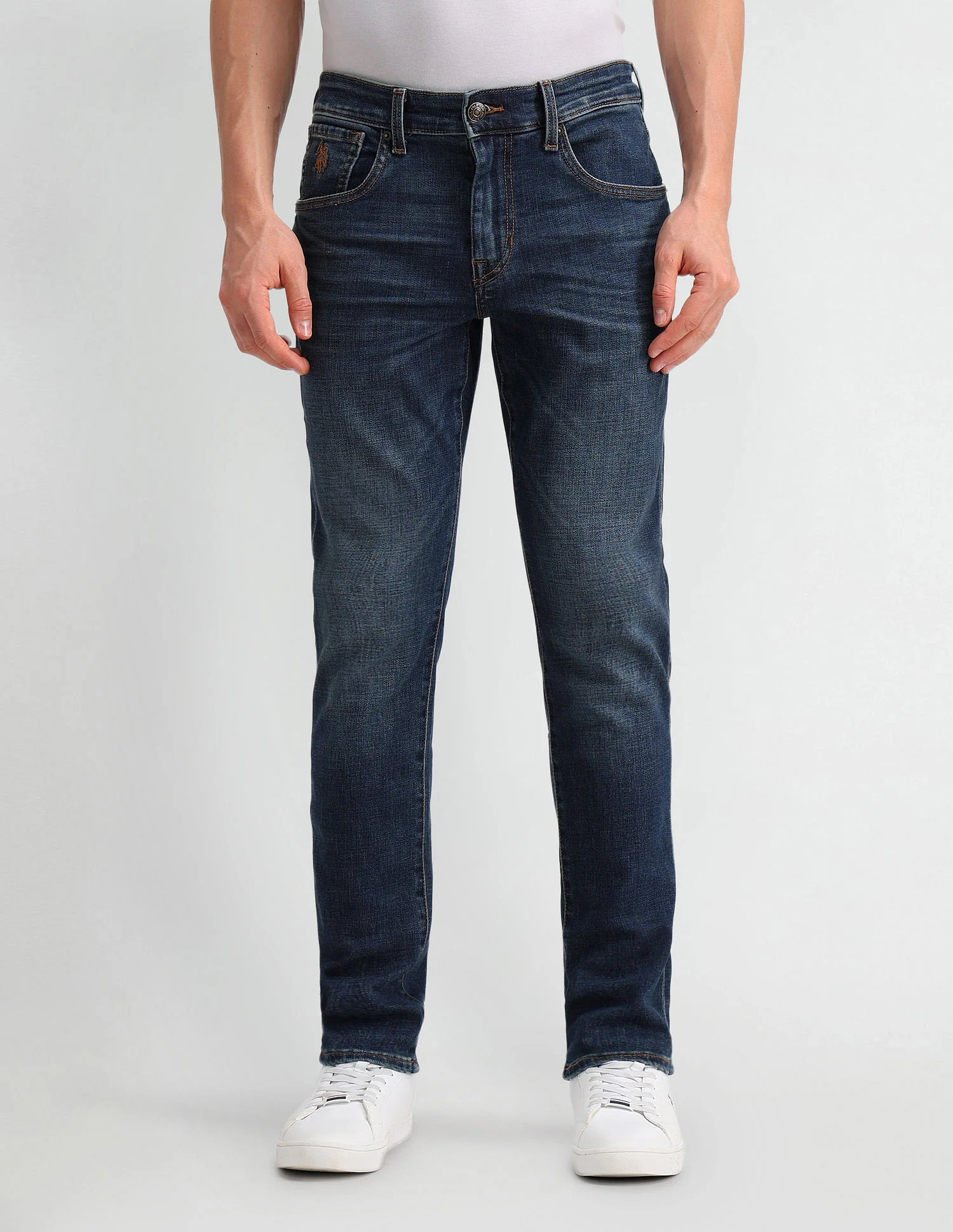 Brandon Slim Tapered Blue Jeans - Image 6