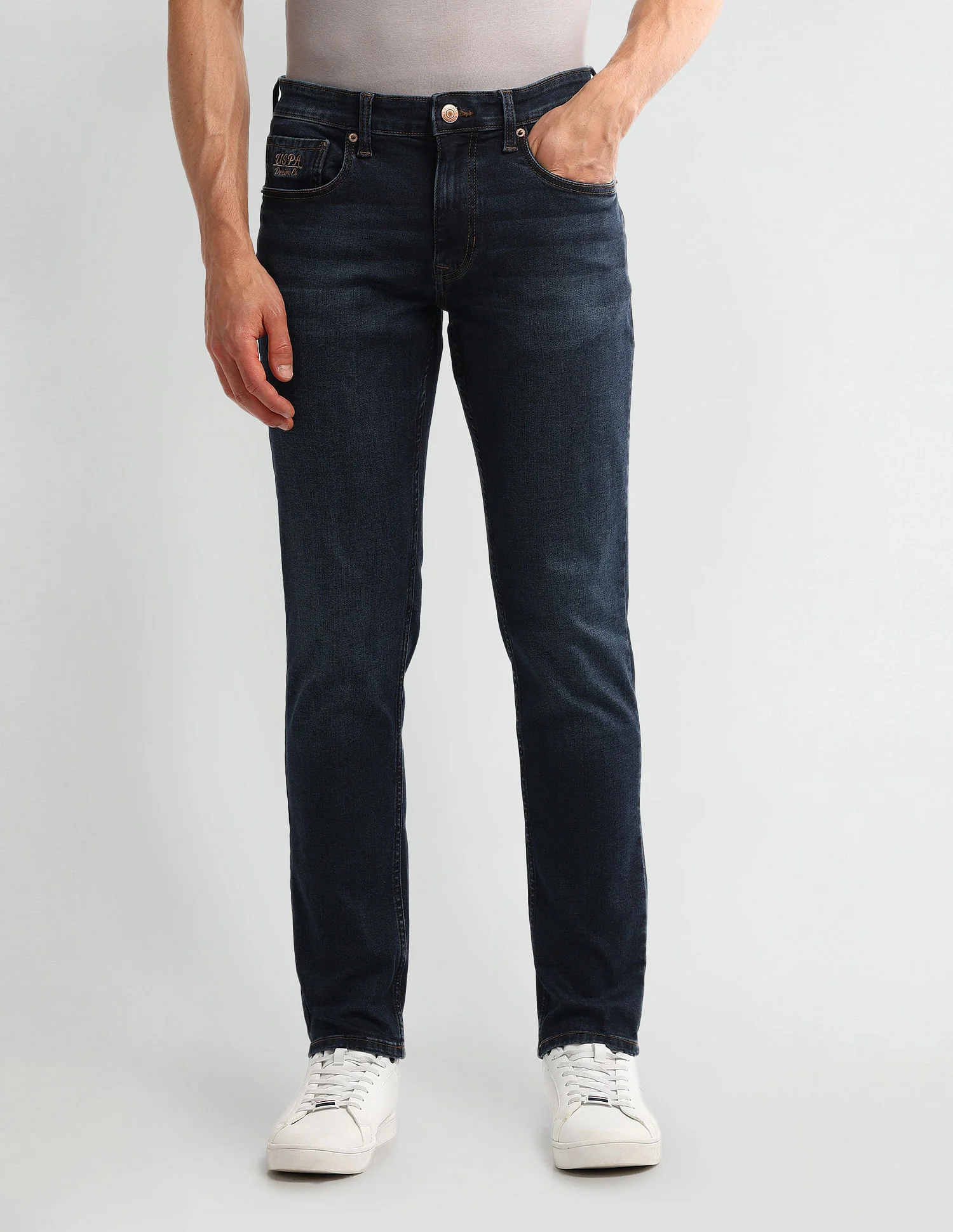 Brandon Slim Tapered Blue Jeans - Image 6