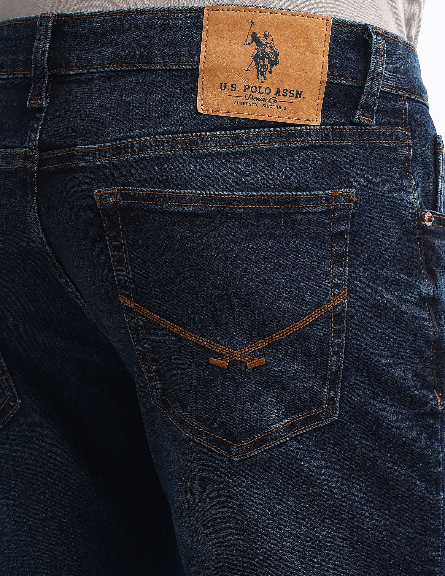 Brandon Slim Tapered Blue Jeans - Image 7