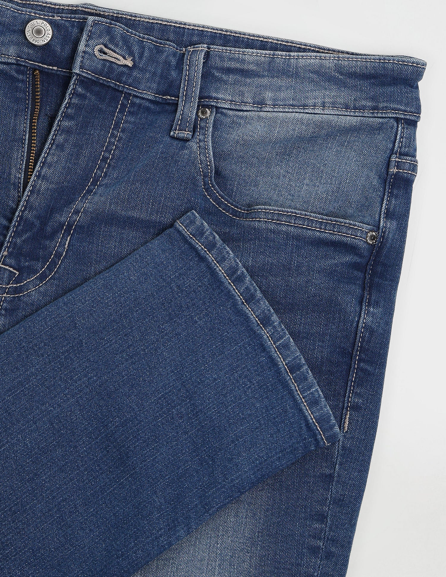 Brandon Slim Tapered Blue Jeans - Image 2