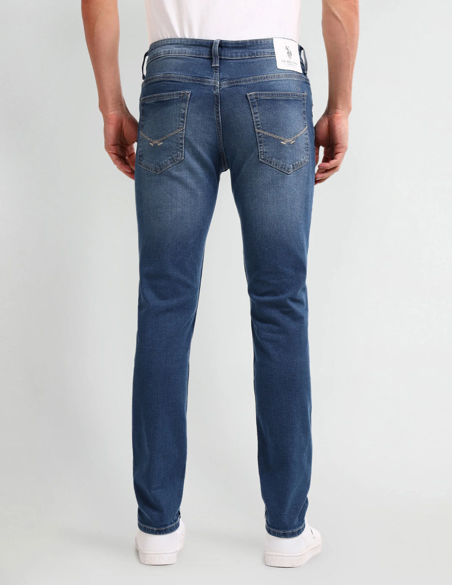 Brandon Slim Tapered Blue Jeans - Image 5