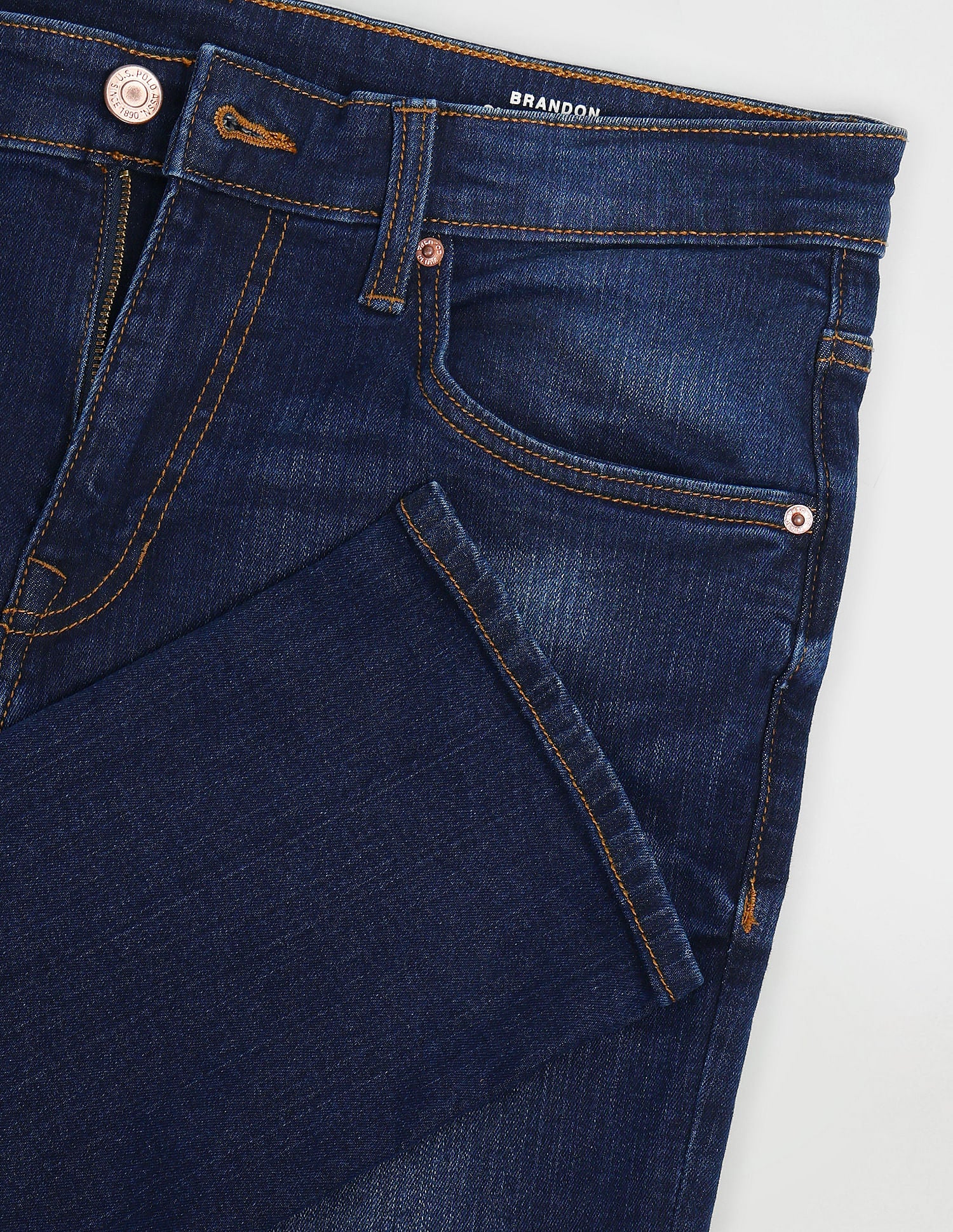 Brandon Slim Tapered Blue Jeans - Image 2