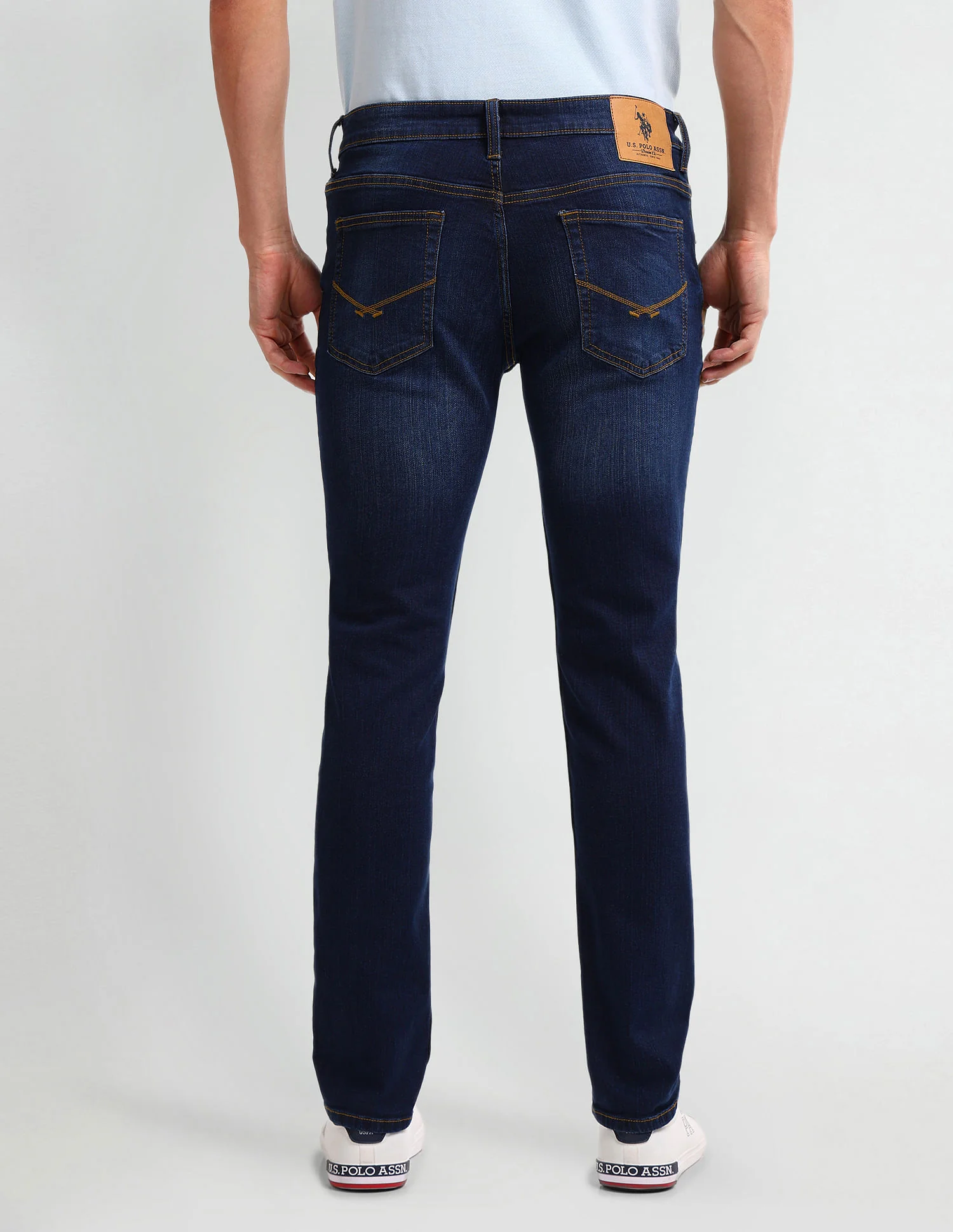 Brandon Slim Tapered Blue Jeans - Image 5