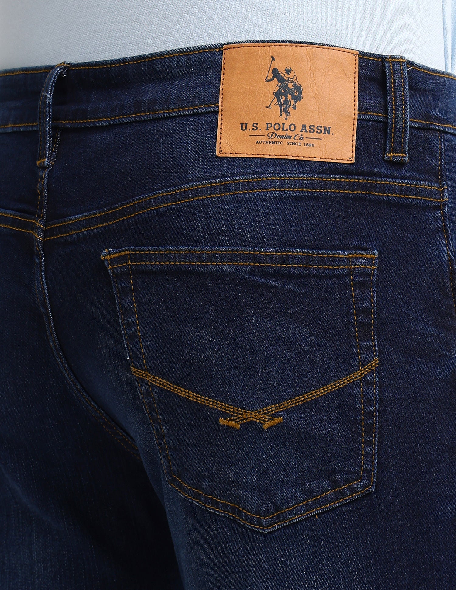 Brandon Slim Tapered Blue Jeans - Image 7