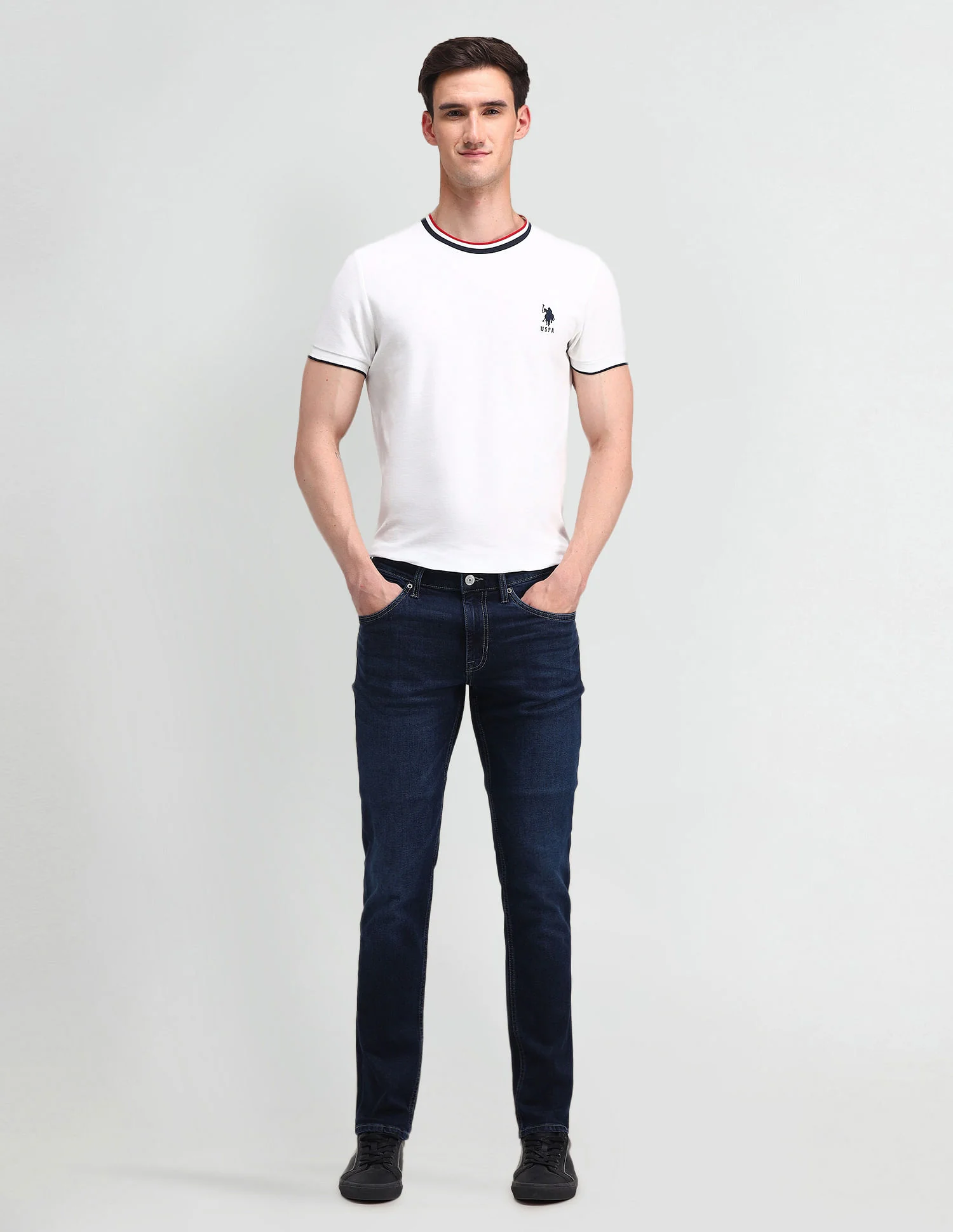 Brandon Slim Tapered Blue Jeans - Image 3