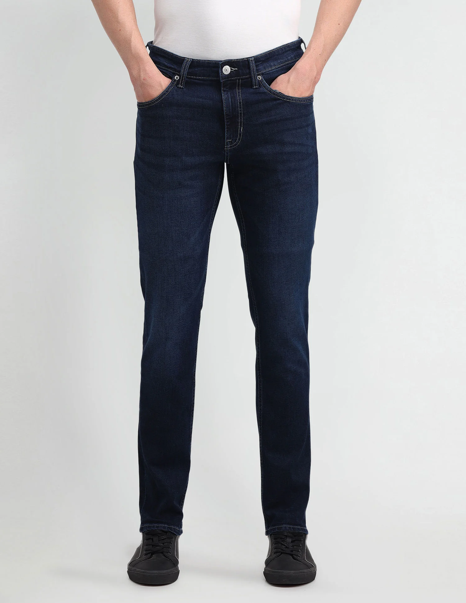 Brandon Slim Tapered Blue Jeans - Image 6