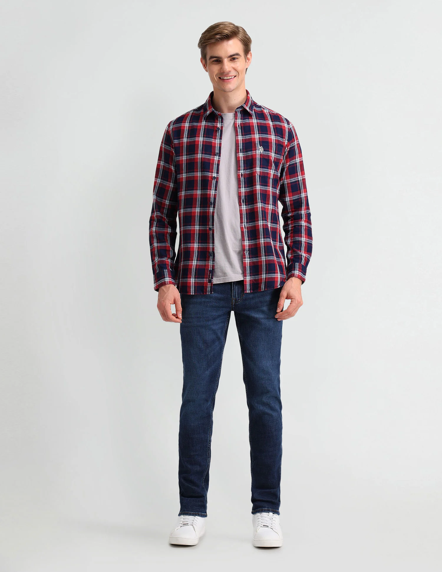 Brandon Slim Tapered Blue Jeans - Image 3