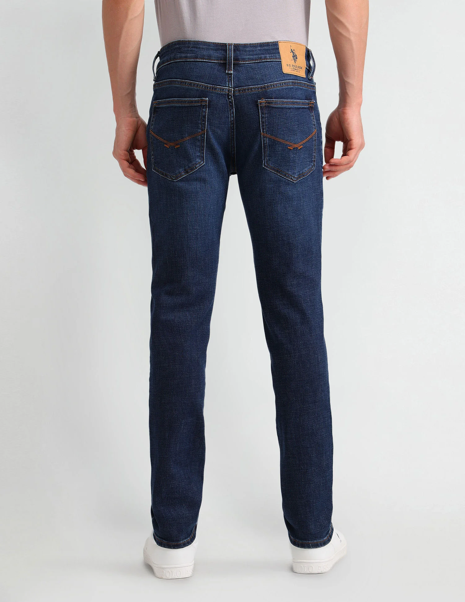 Brandon Slim Tapered Blue Jeans - Image 5
