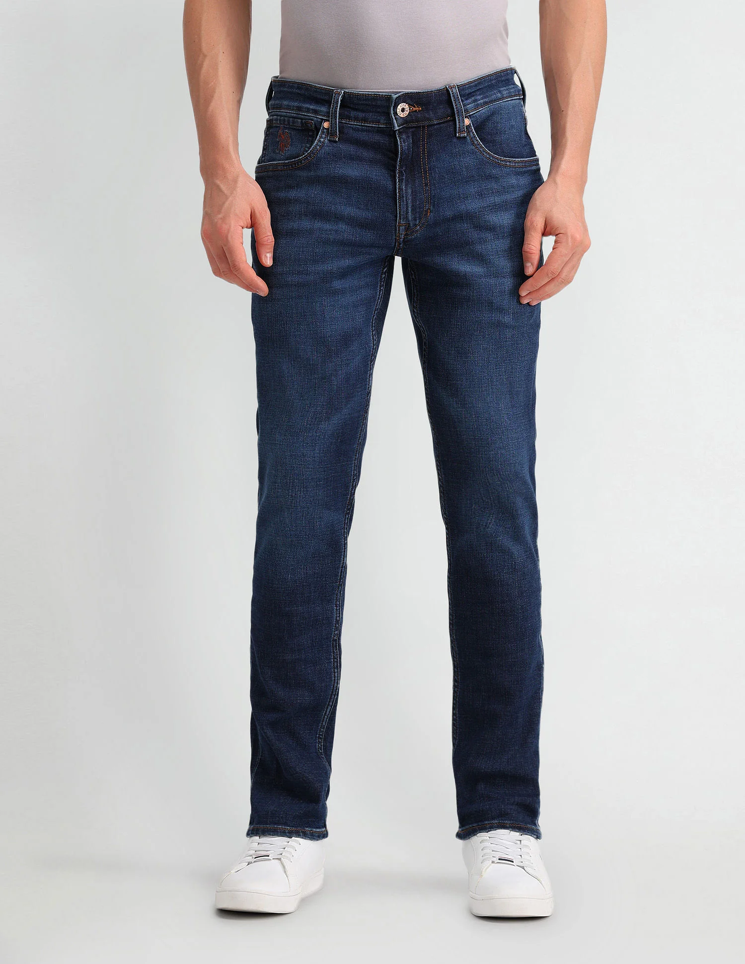 Brandon Slim Tapered Blue Jeans - Image 6