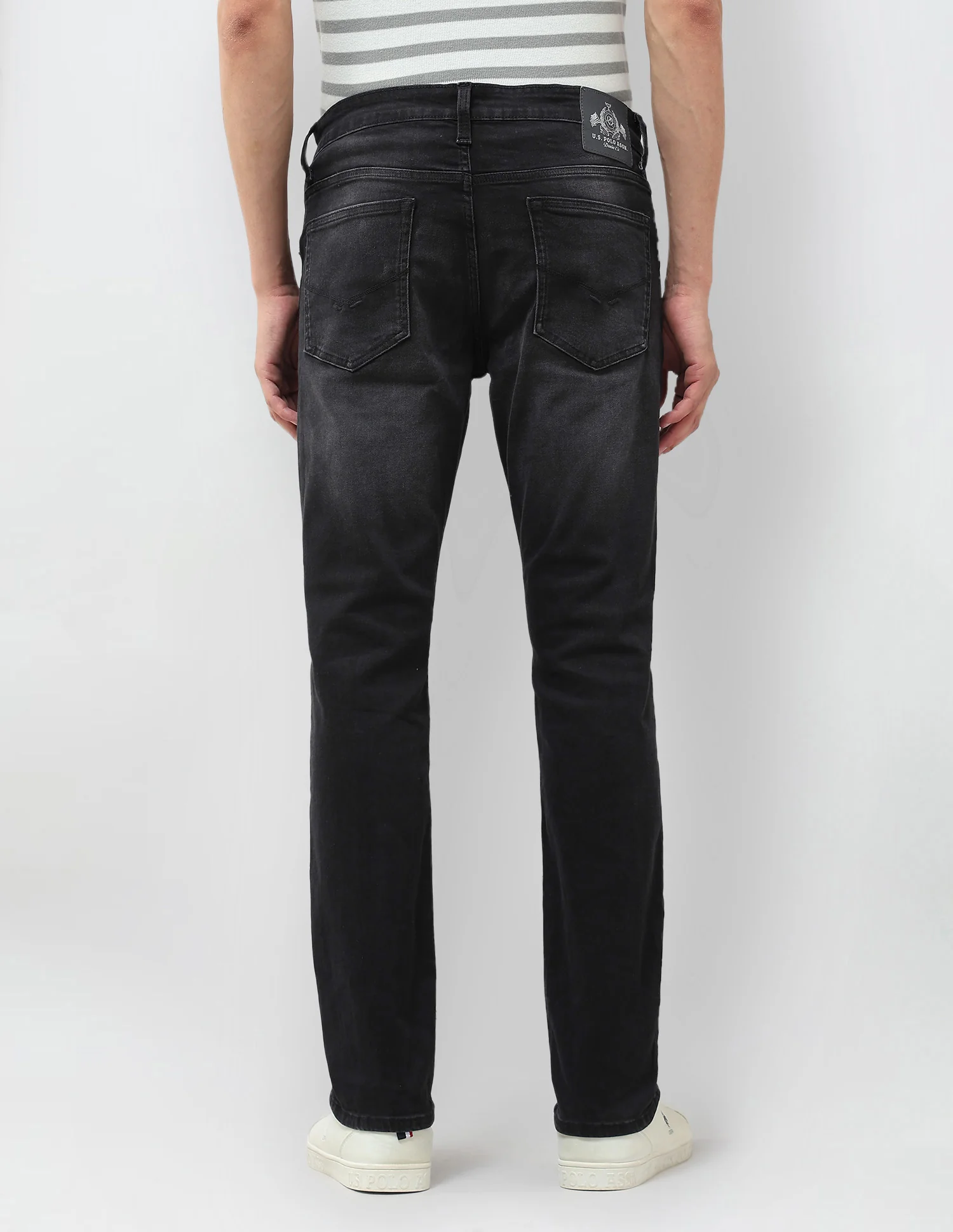 Brandon Slim Tapered Fit Black Jeans - Image 5