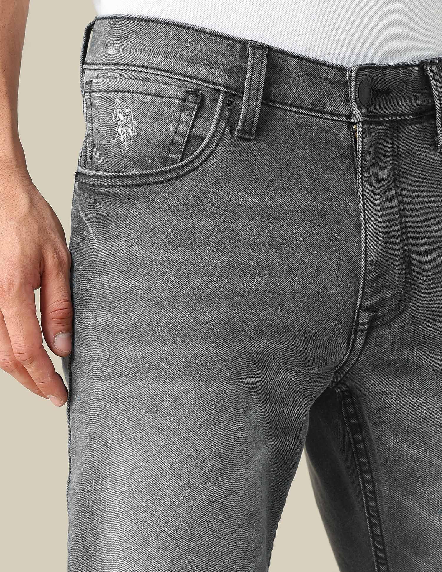 Brandon Slim Tapered Fit Black Jeans - Image 7
