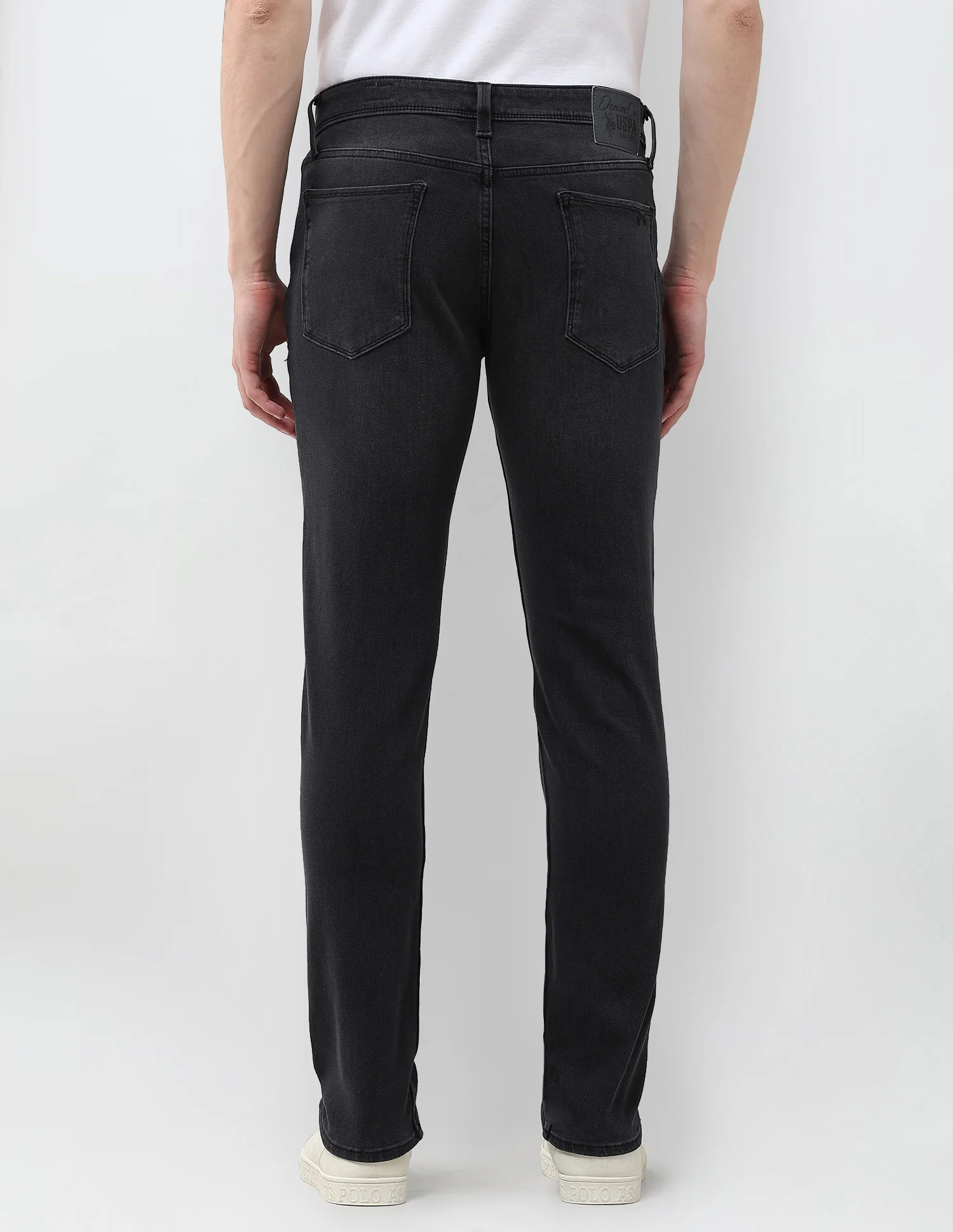 Brandon Slim Tapered Fit Black Jeans - Image 5