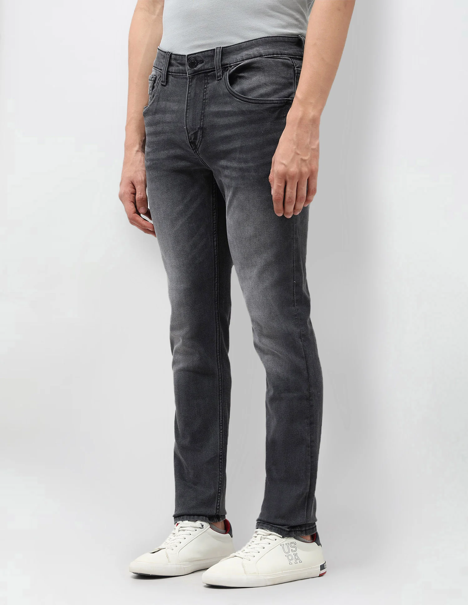 Brandon Slim Tapered Fit Black Jeans - Image 4