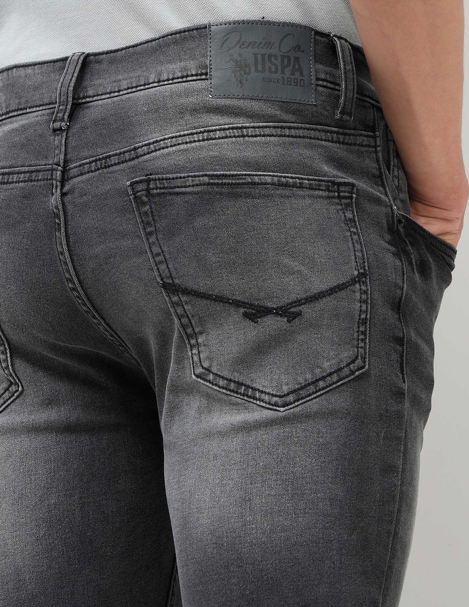 Brandon Slim Tapered Fit Black Jeans - Image 8