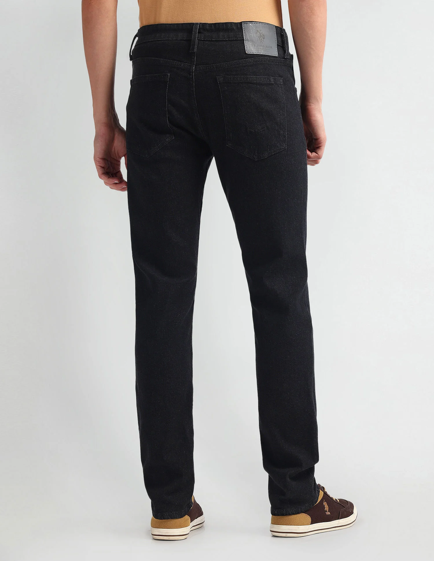 Brandon Slim Tapered Fit Black Jeans - Image 5