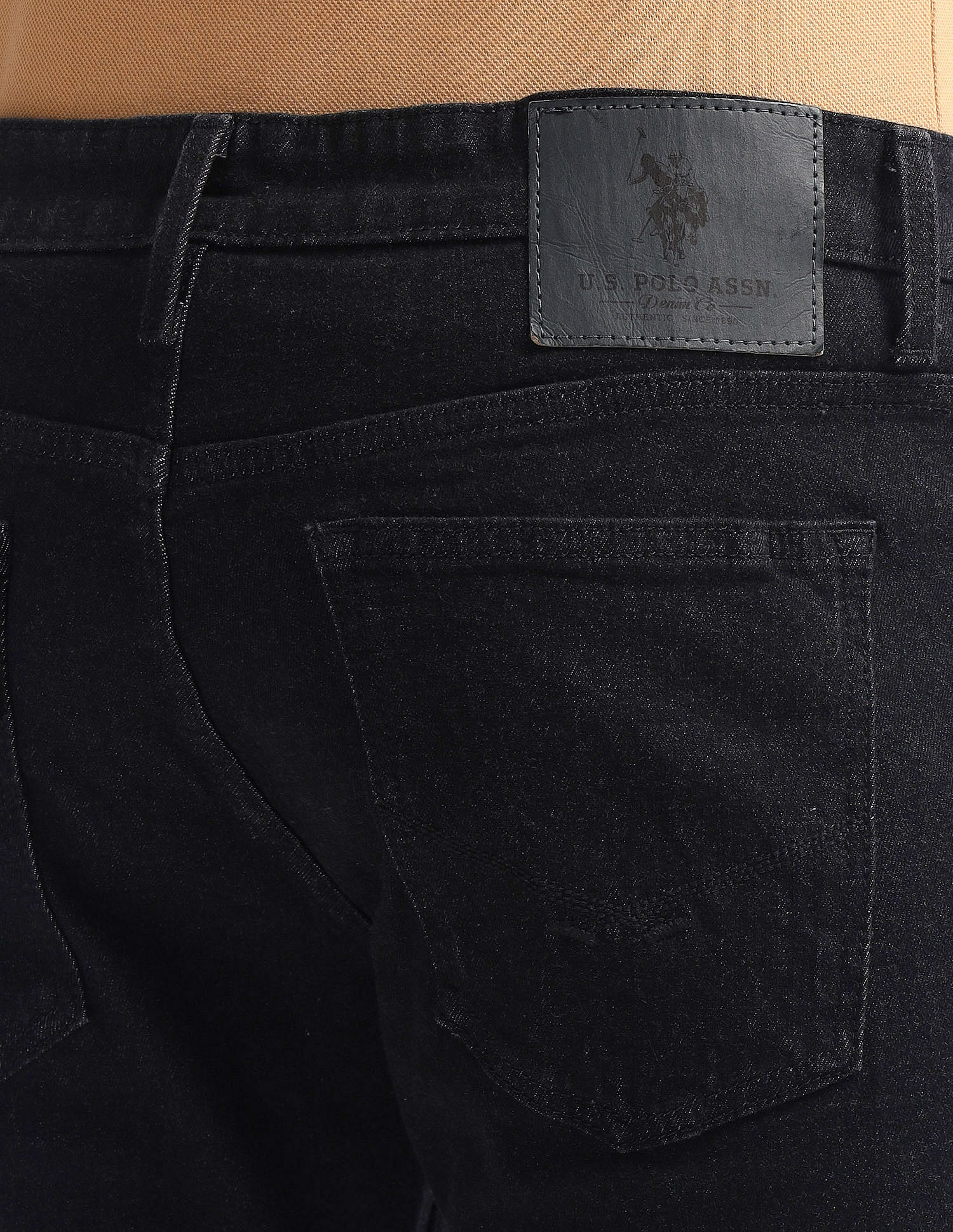 Brandon Slim Tapered Fit Black Jeans - Image 8