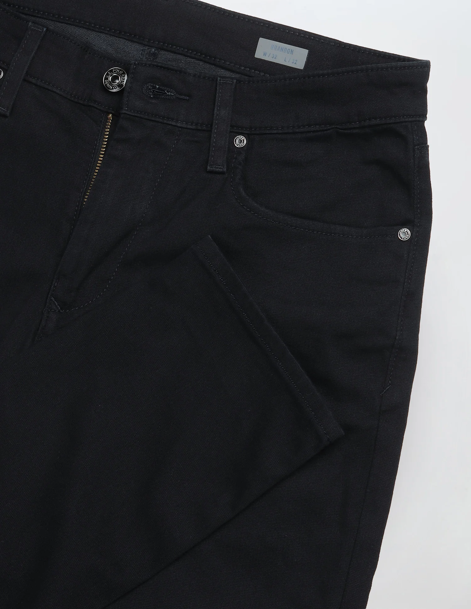 Brandon Slim Tapered Fit Black Jeans - Image 2