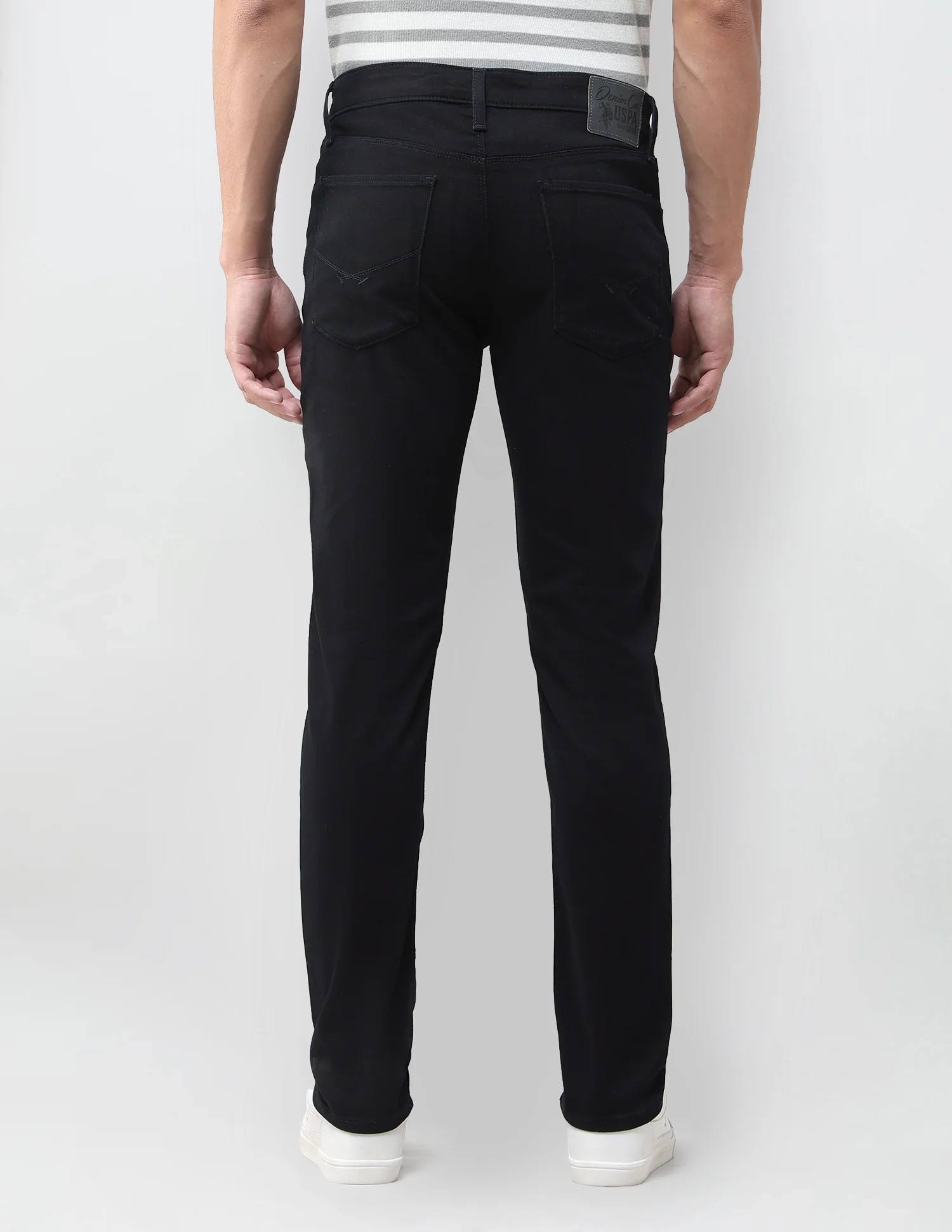 Brandon Slim Tapered Fit Black Jeans - Image 5