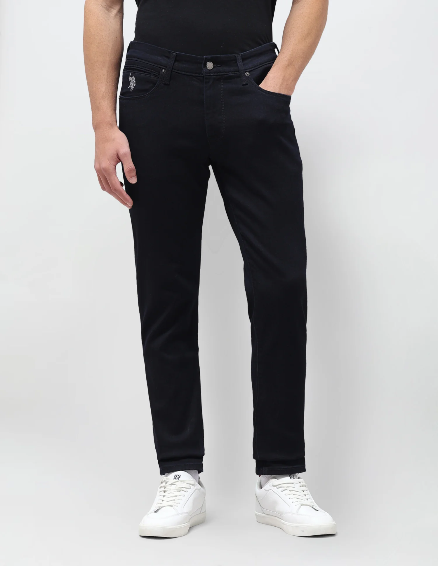 Brandon Slim Tapered Fit Black Jeans - Image 6
